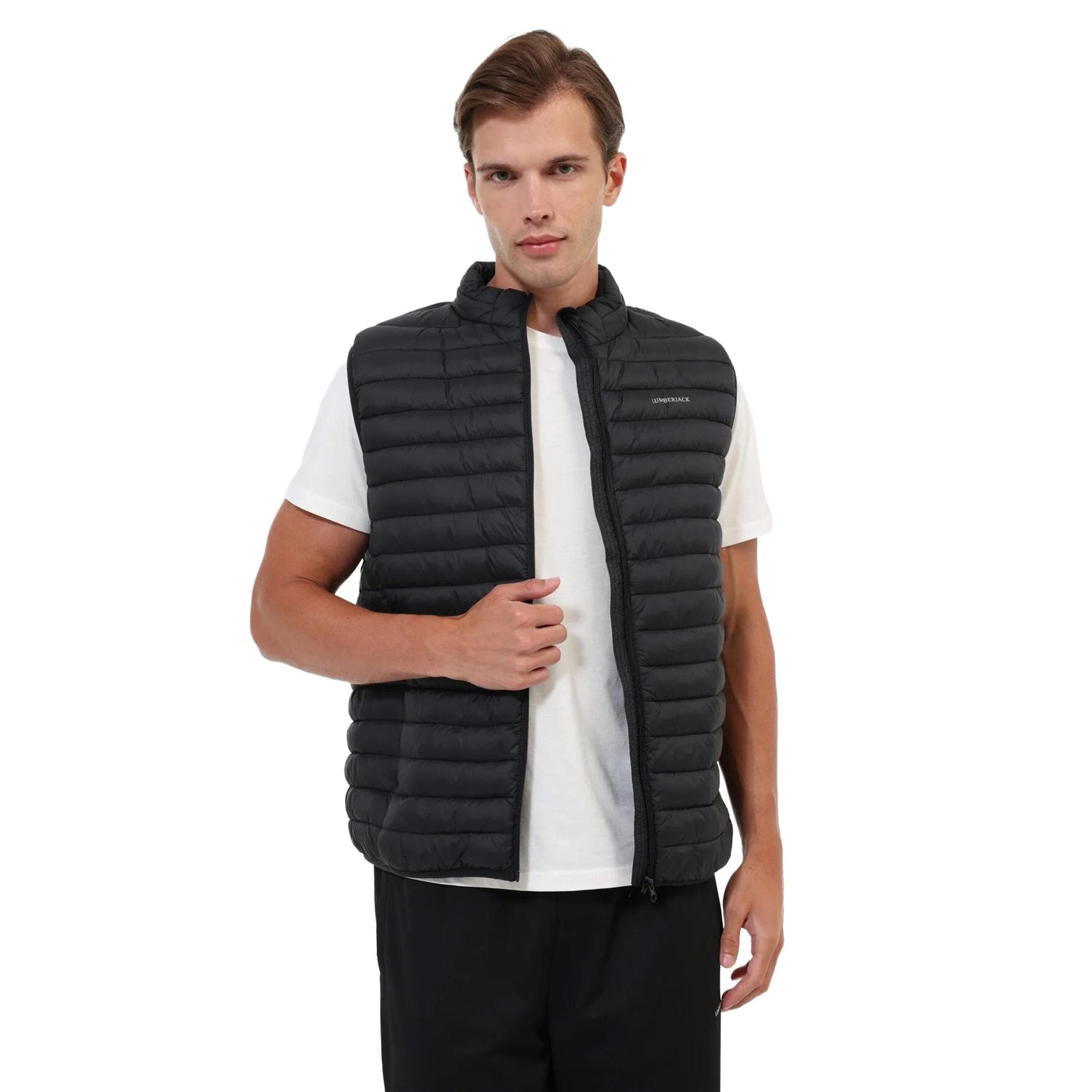 Lumberjack Lumberjack 6W Ml 4Star Vest 6Pr Erkek Yelek Siyah