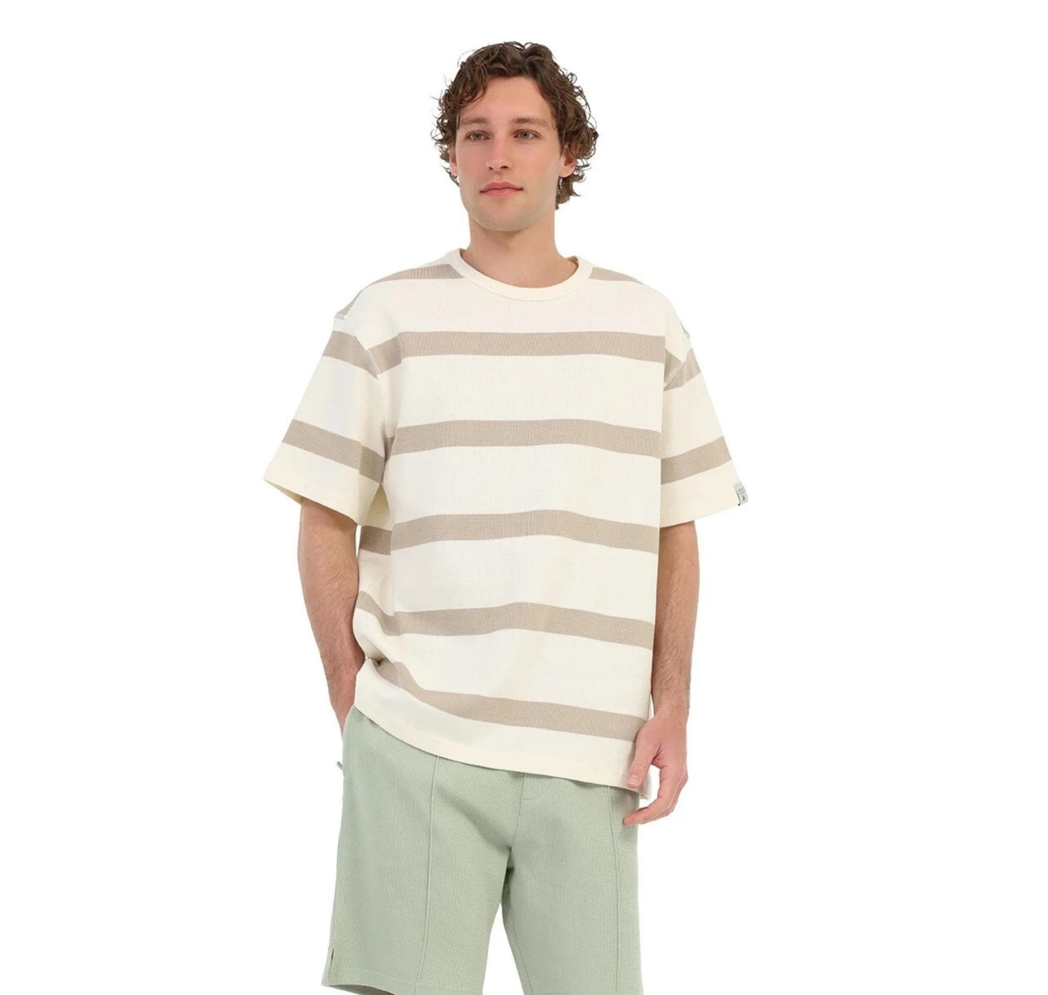 Lumberjack Lumberjack Mb Tusk 11Bs100 6Fx Erkek T-Shirt Krem - 2