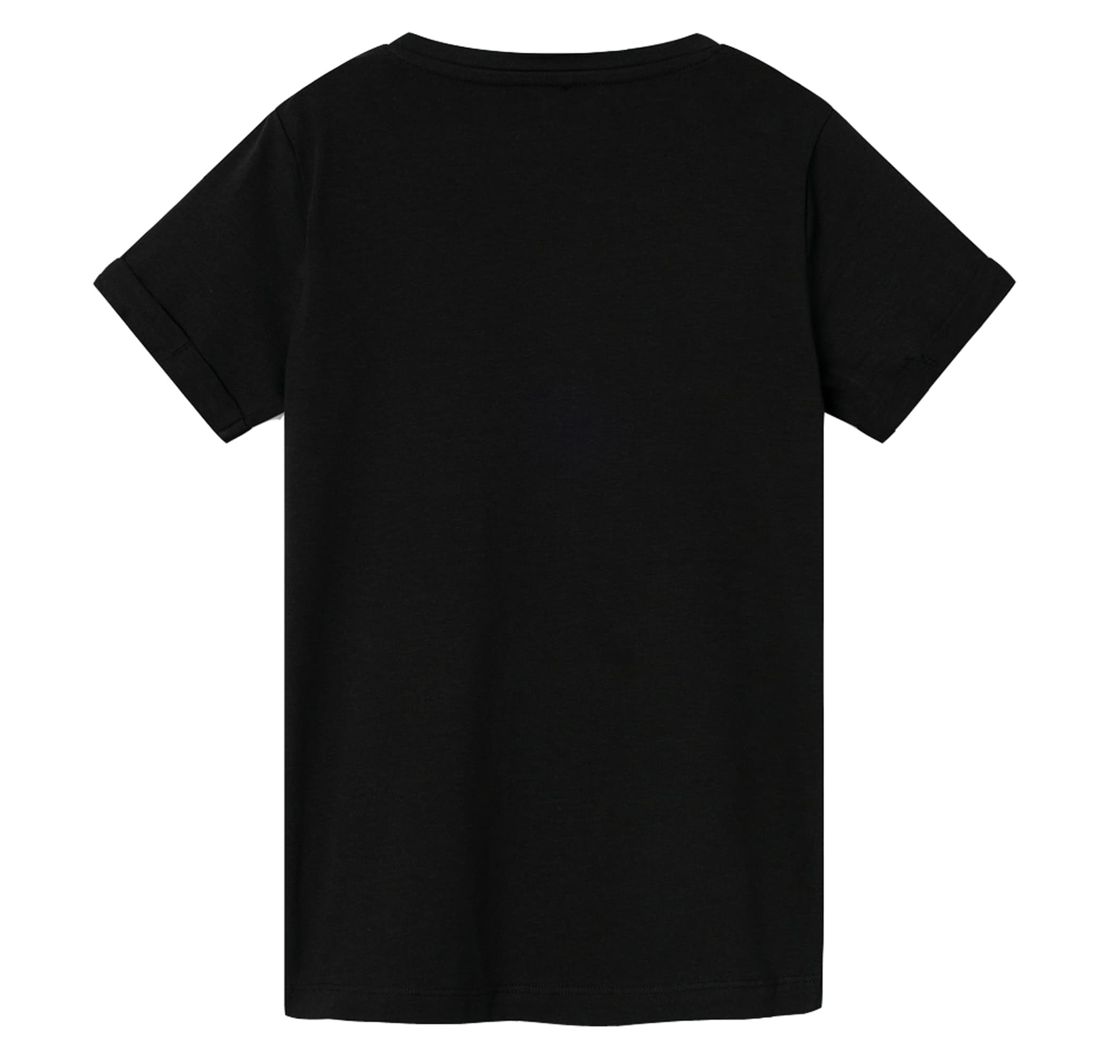 Name It Name It Nkfjax Wednesday Ss Top Box Noos Sky Çocuk T-Shirt Siyah - 2