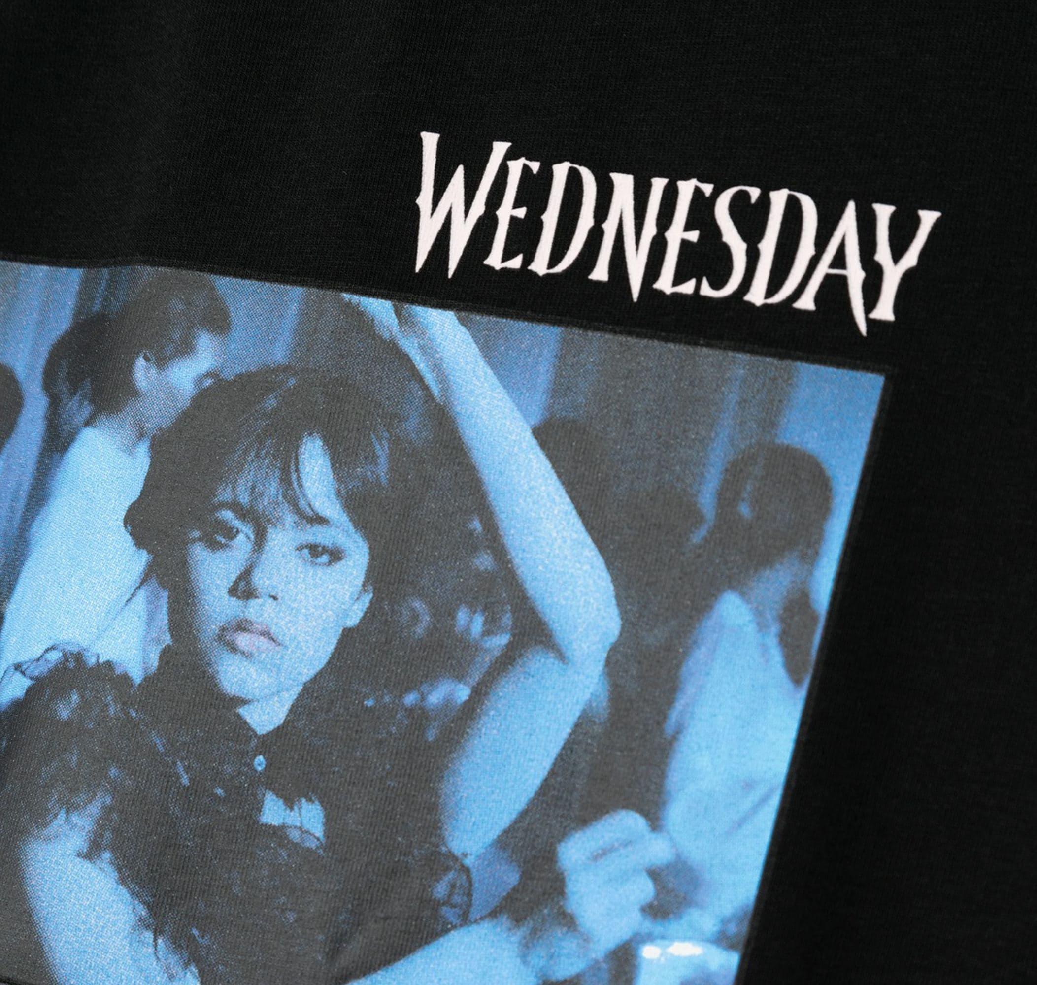 Name It Name It Nkfjax Wednesday Ss Top Box Noos Sky Çocuk T-Shirt Siyah - 3