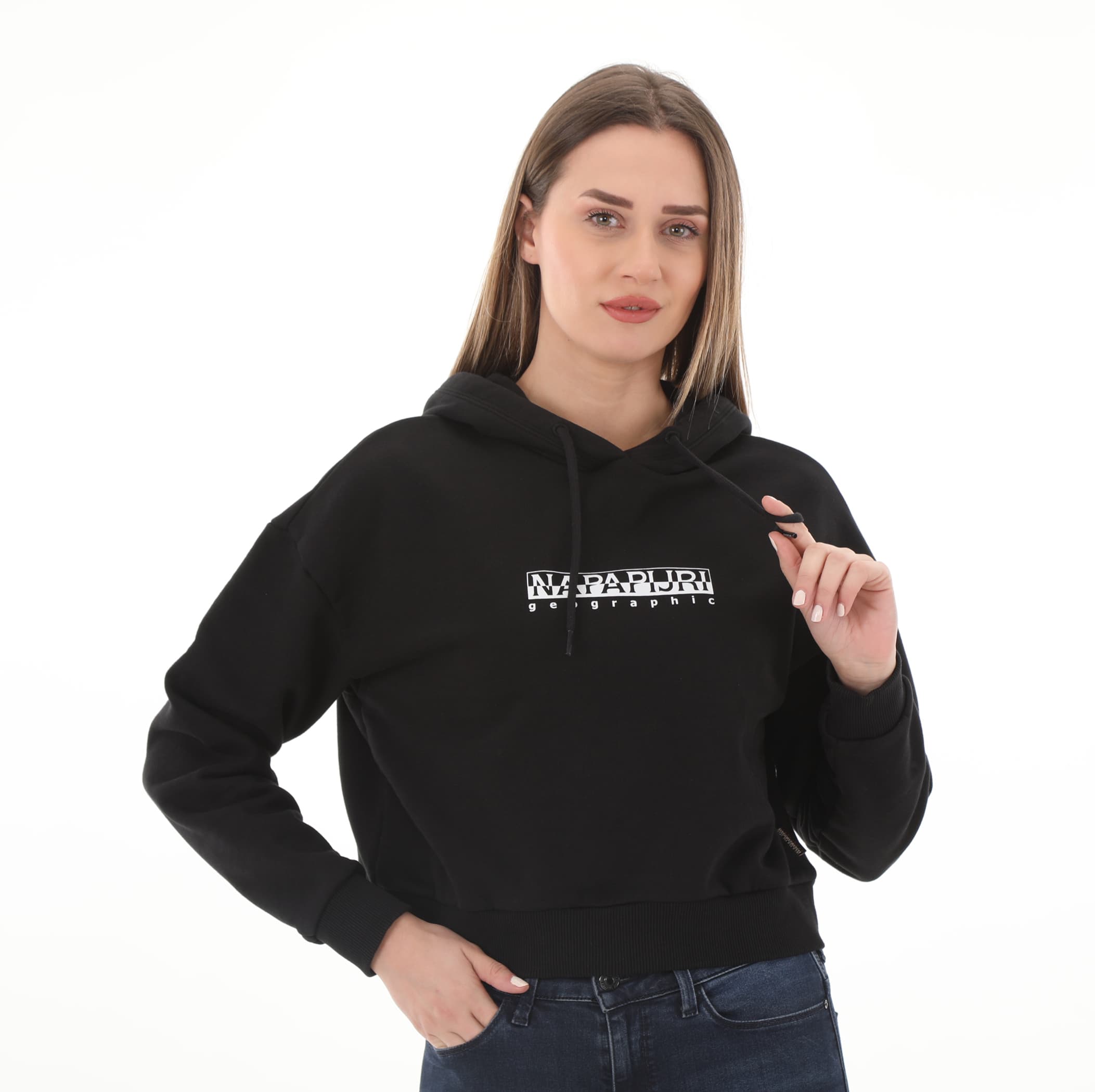 Napapijri Napapijri B-Box W H S Kadın Sweatshirt Siyah