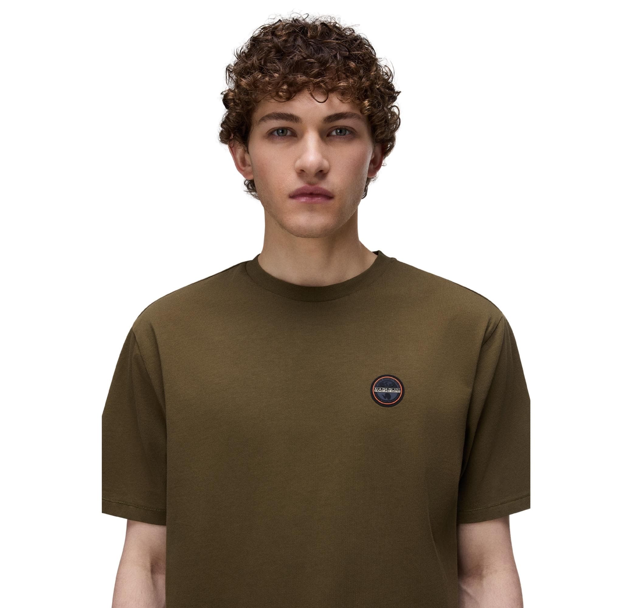 Napapijri Napapijri S-Badge Ss 1 Erkek T-Shirt Yeşil - 3