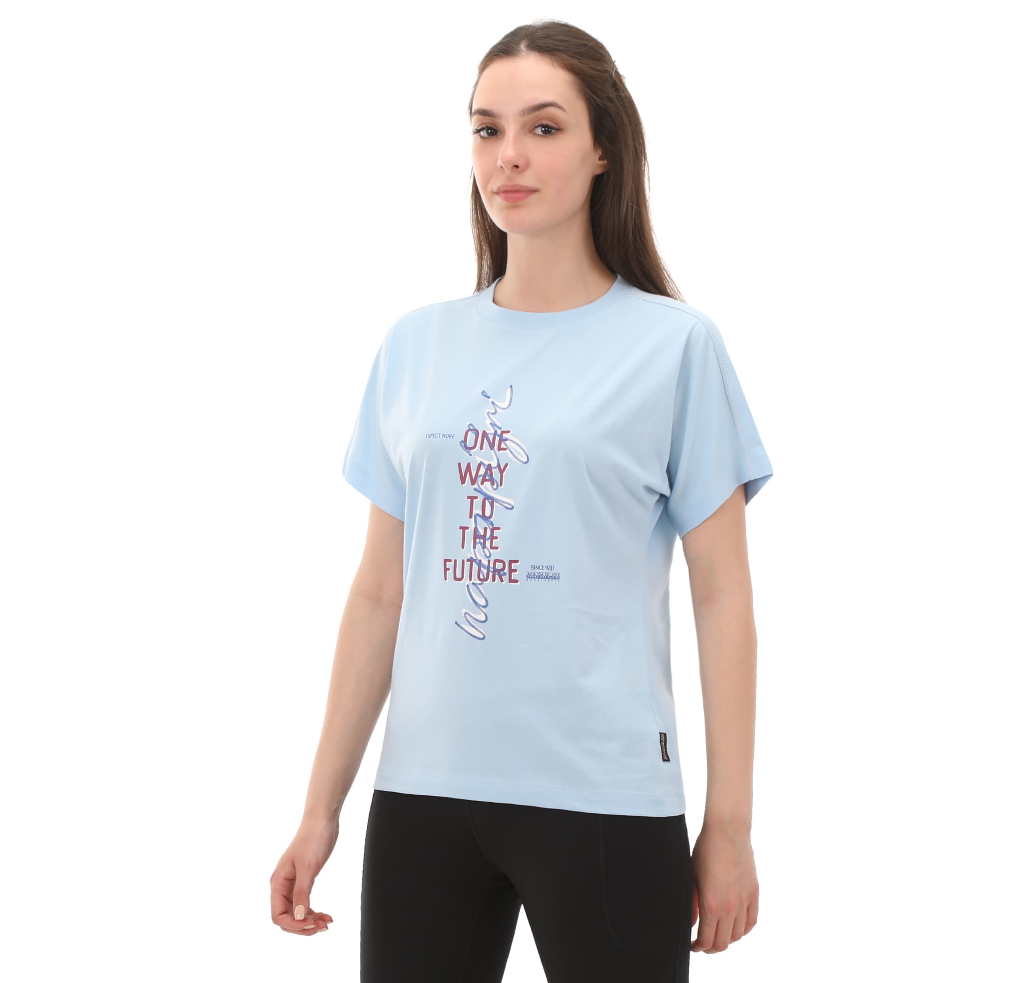 Napapijri Napapijri S-Keıth W Kadın T-Shirt Mavi - 2