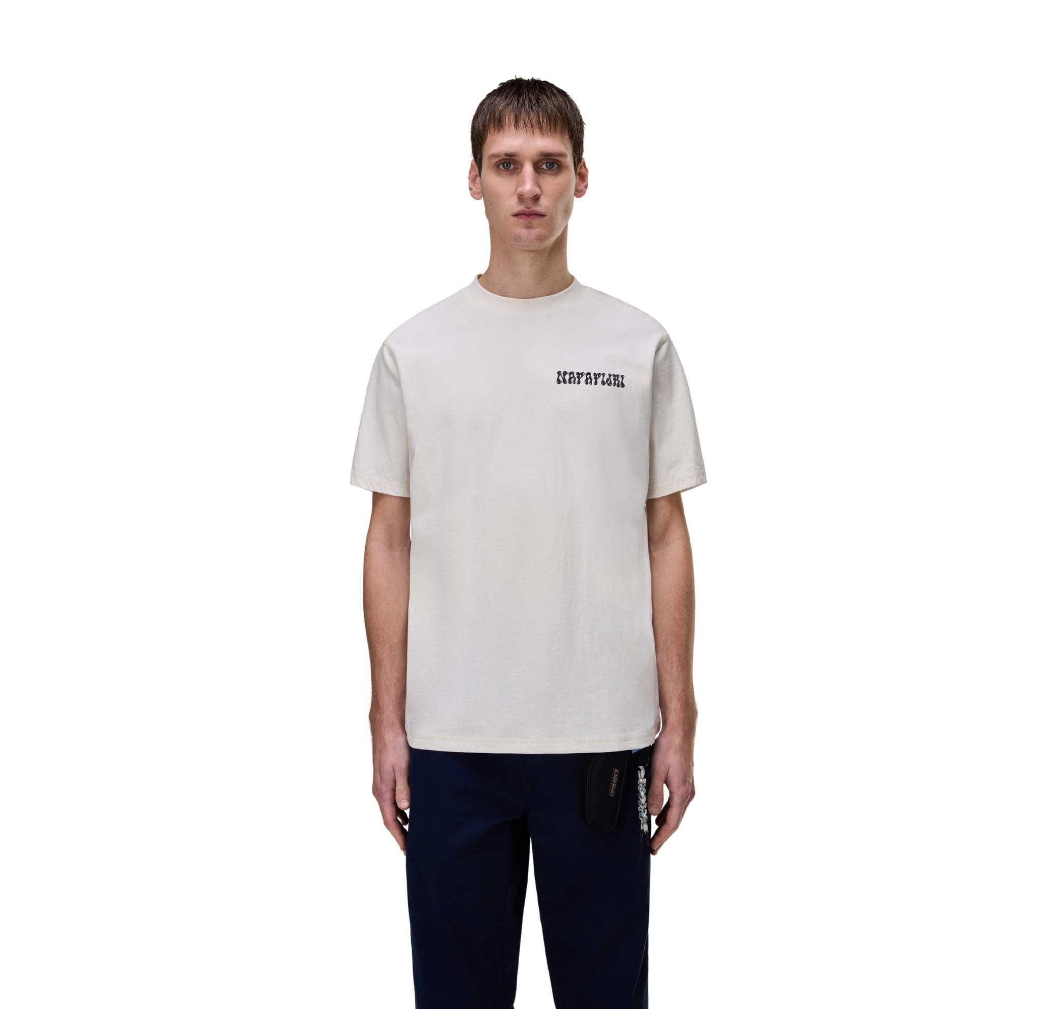 Napapijri Napapijri S-Sol Ss Erkek T-Shirt Beyaz