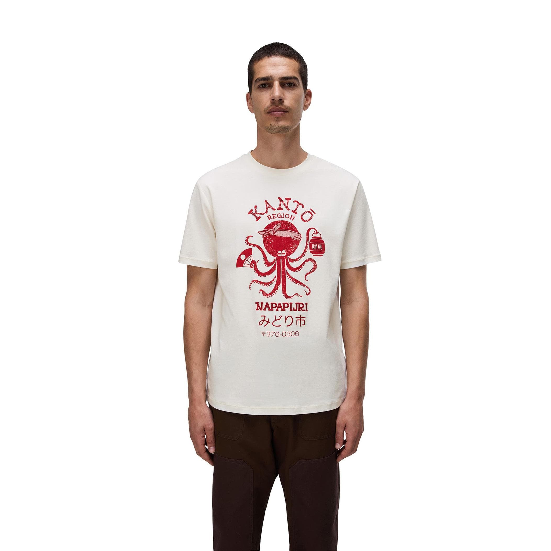Napapijri Napapijri S-Sunda Ss Erkek T-Shirt Beyaz