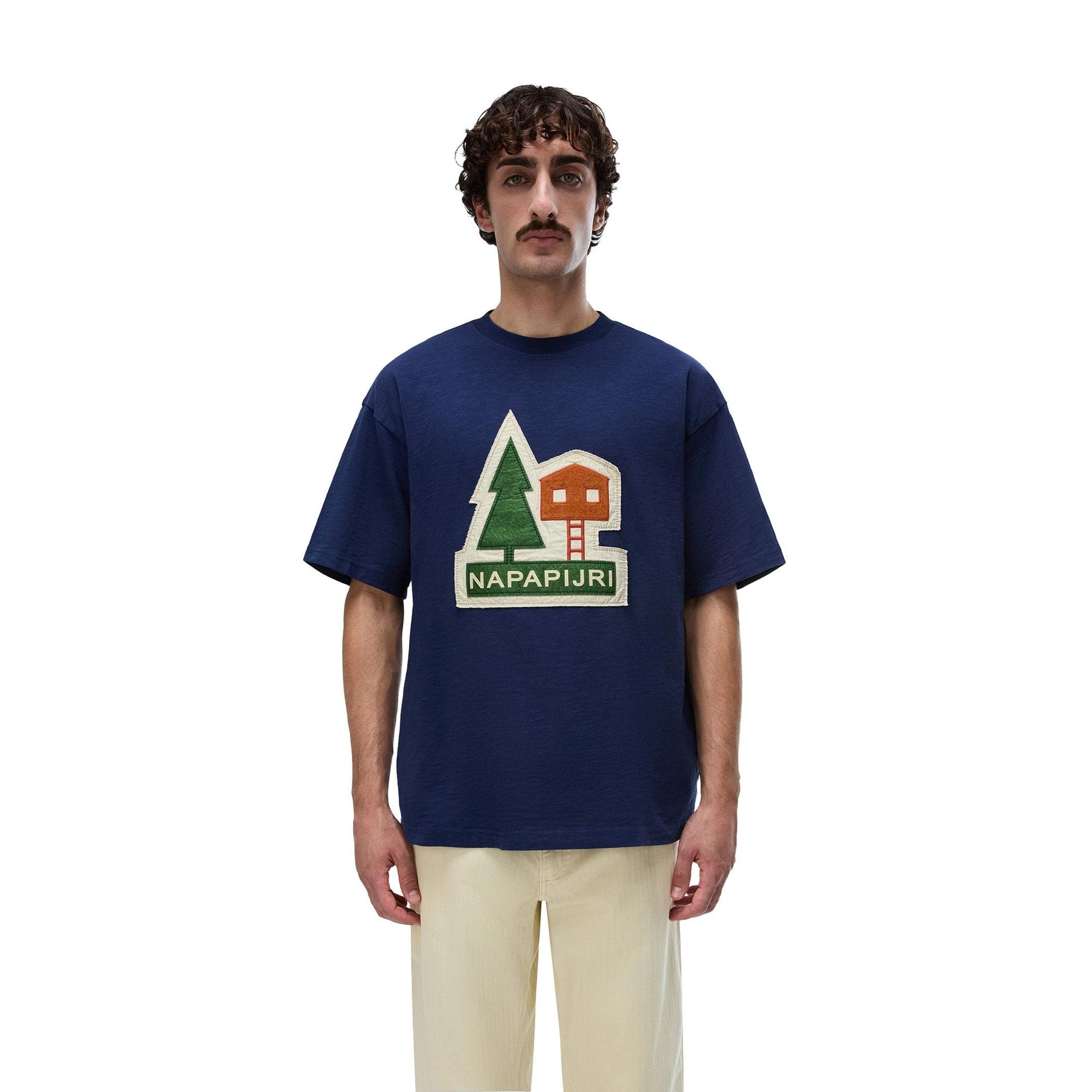 Napapijri Napapijri S-Trahus Ss Erkek T-Shirt Mavi