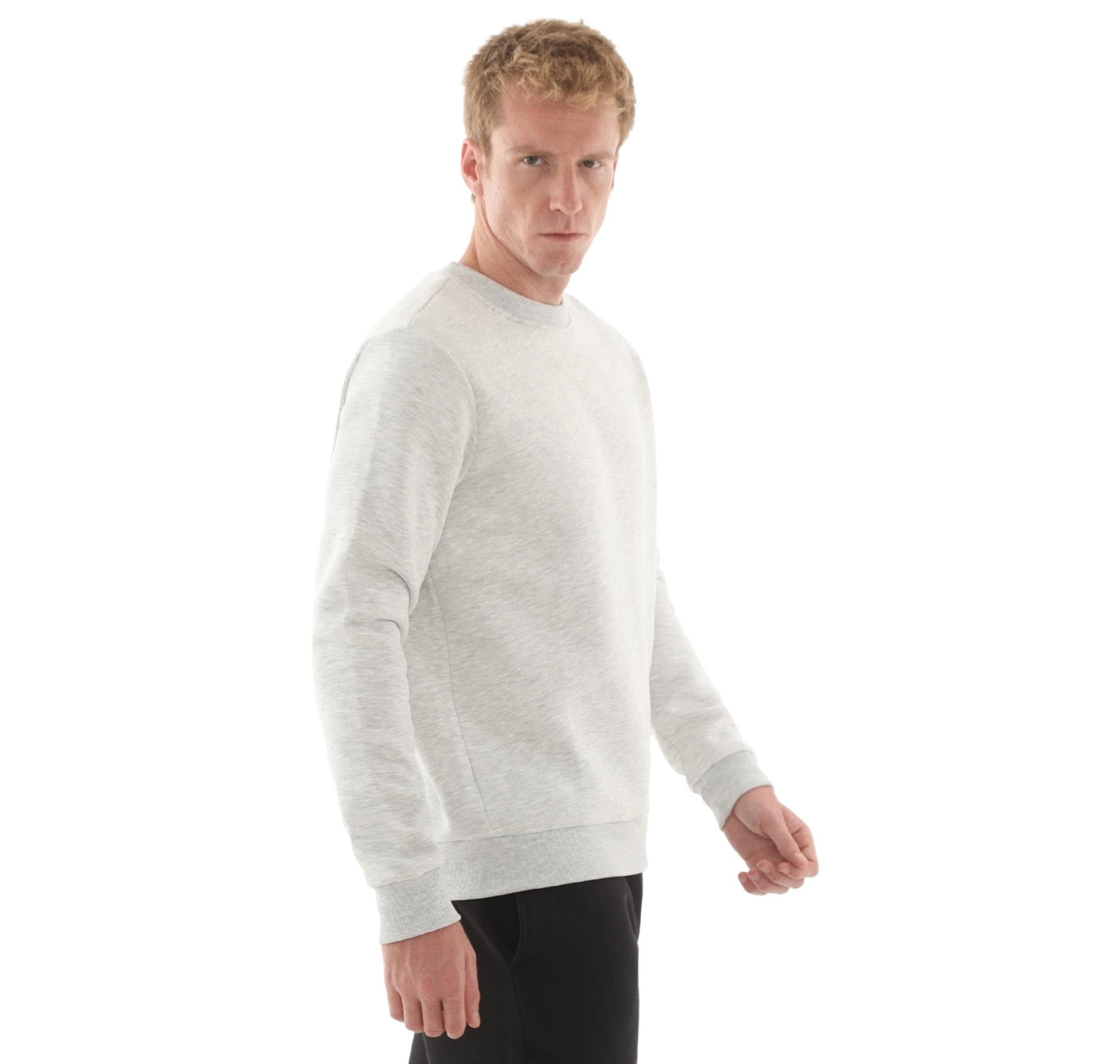 New Balance New Balance Mnc3503 Erkek Sweatshirt Gri - 3
