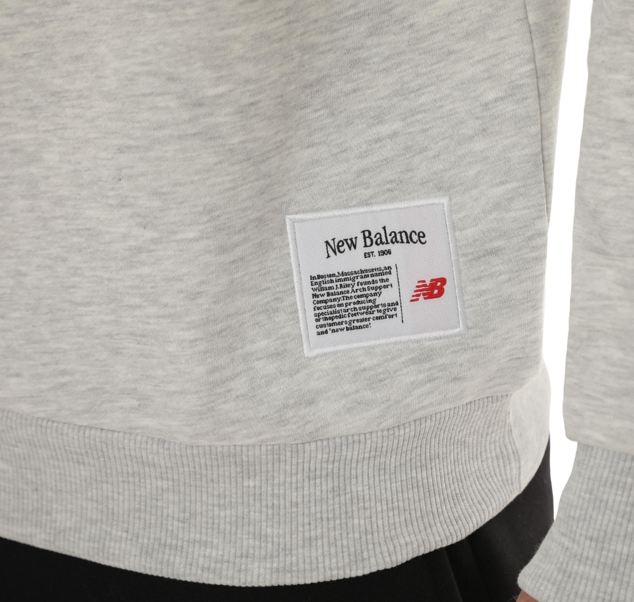 New Balance New Balance Mnc3503 Erkek Sweatshirt Gri - 5