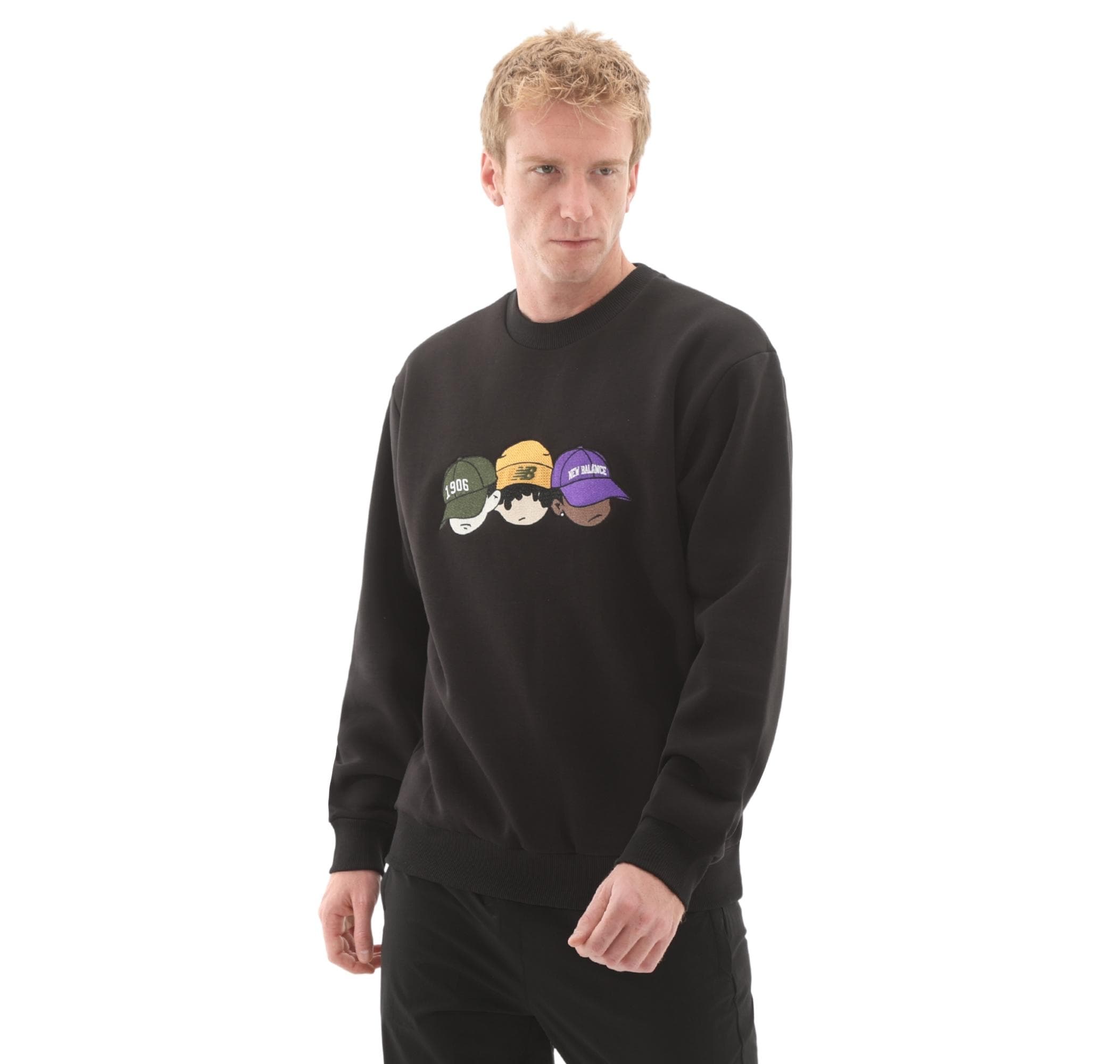 New Balance New Balance Mnc3505 Erkek Sweatshirt Siyah - 4