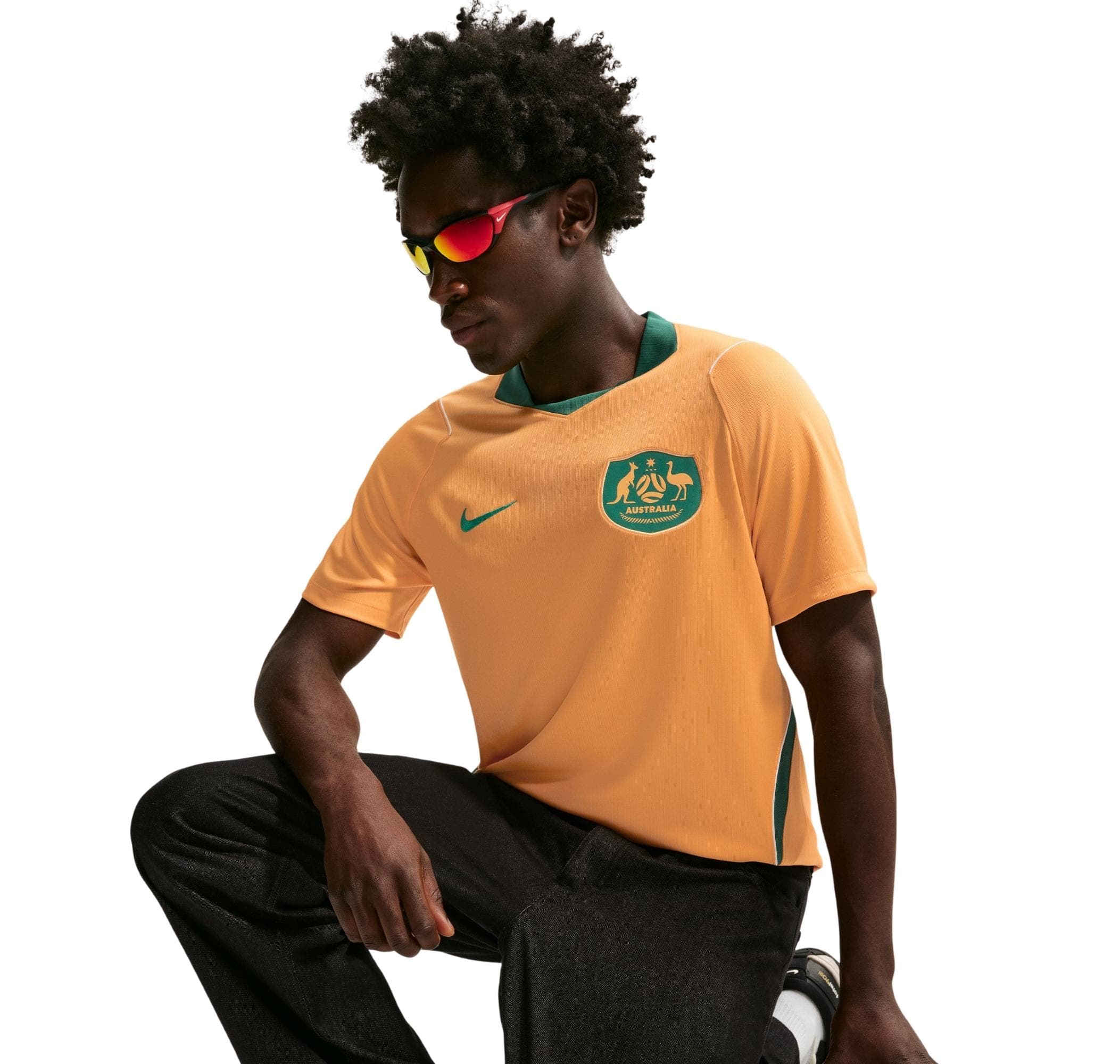 Nike Nike Avustralya 2026 İç Saha Erkek Forması Turuncu - 3
