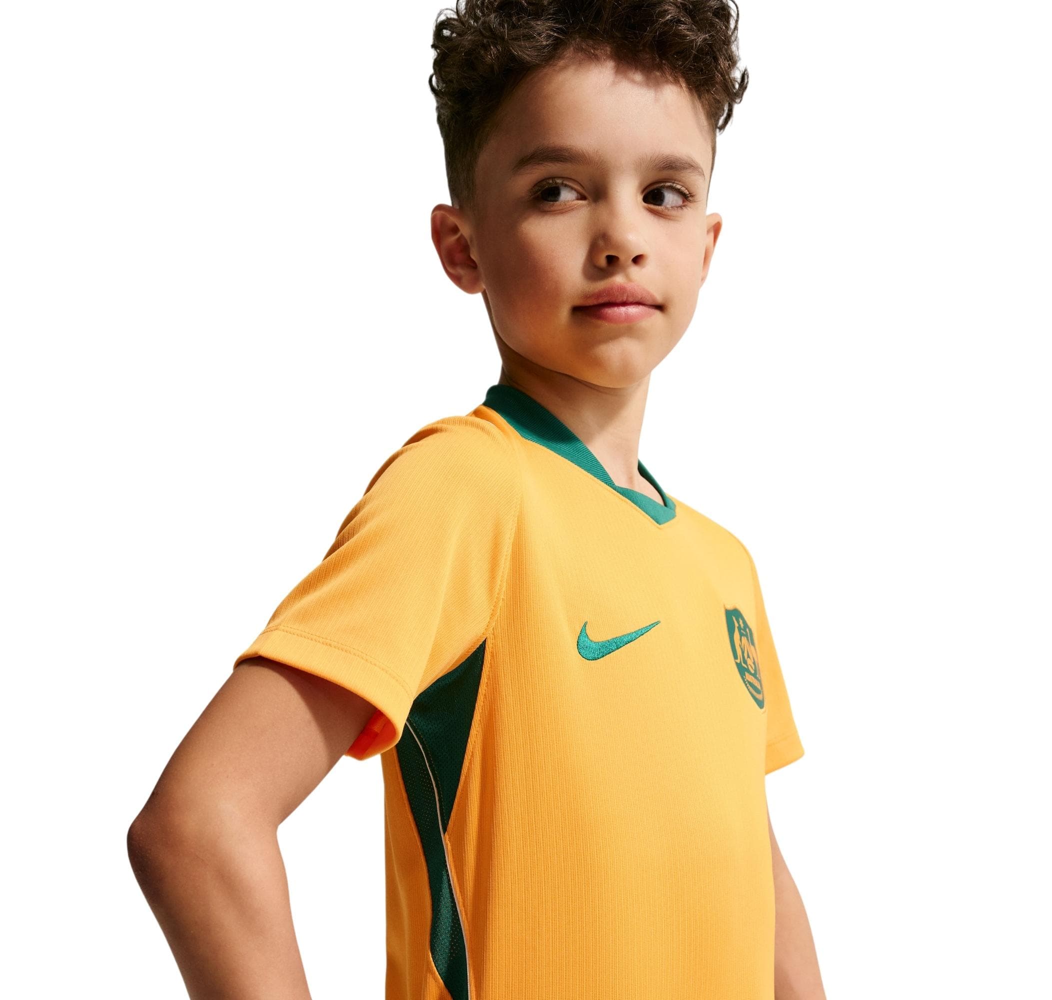 Nike Nike Avustralya İç Saha Çocuk Forması Sarı - 3