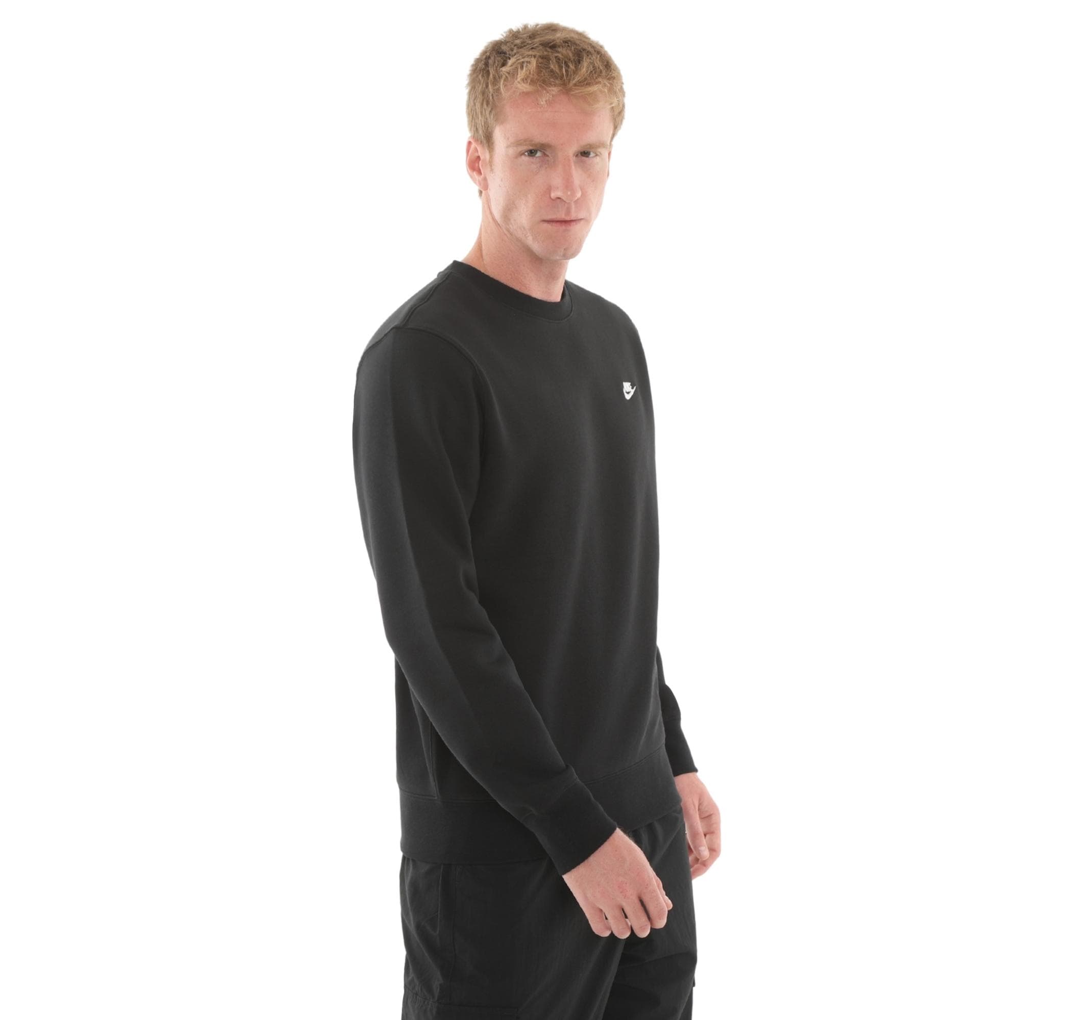 Nike Nike Club Erkek Sweatshirt Siyah - 3