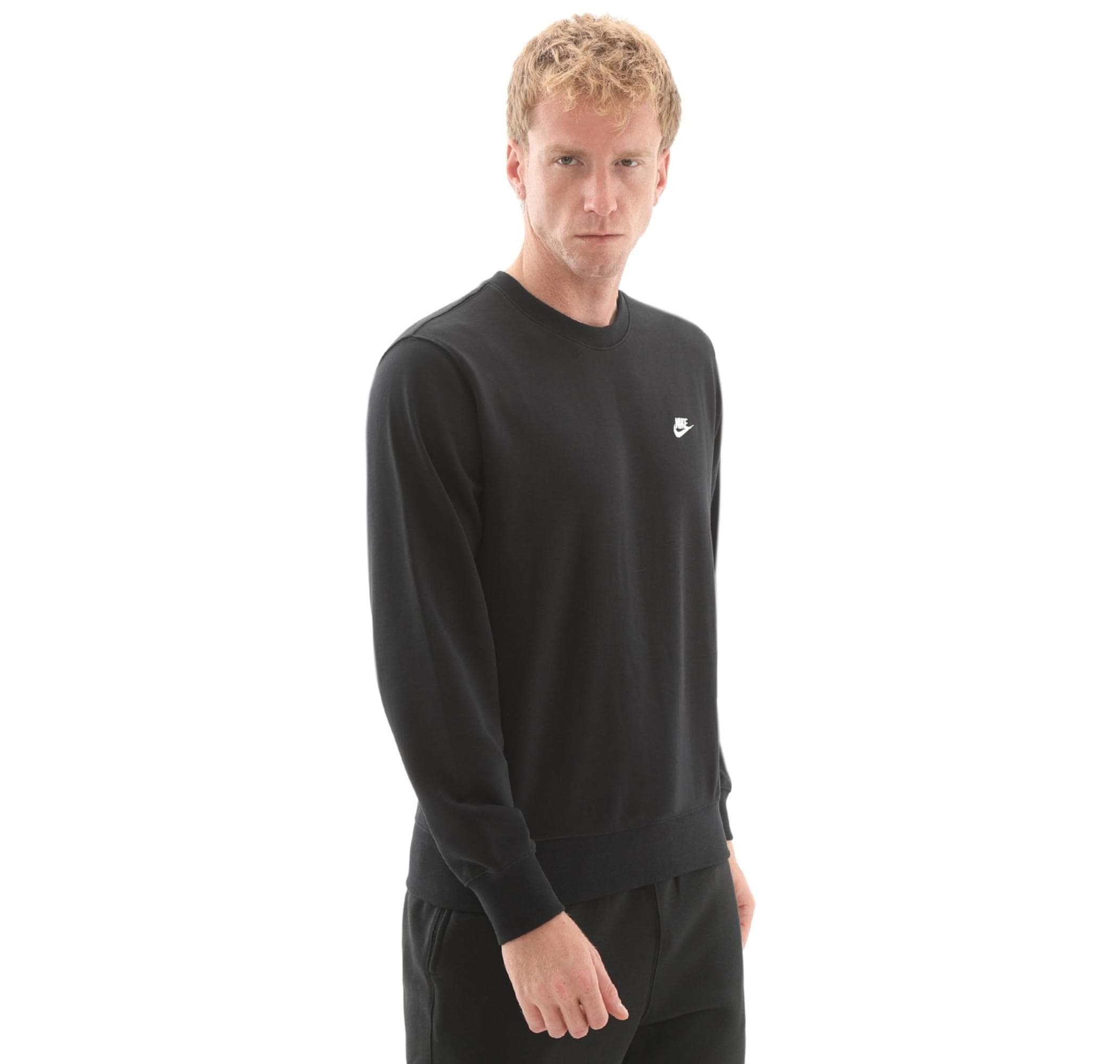 Nike Nike Club Erkek Sweatshirt Siyah - 2