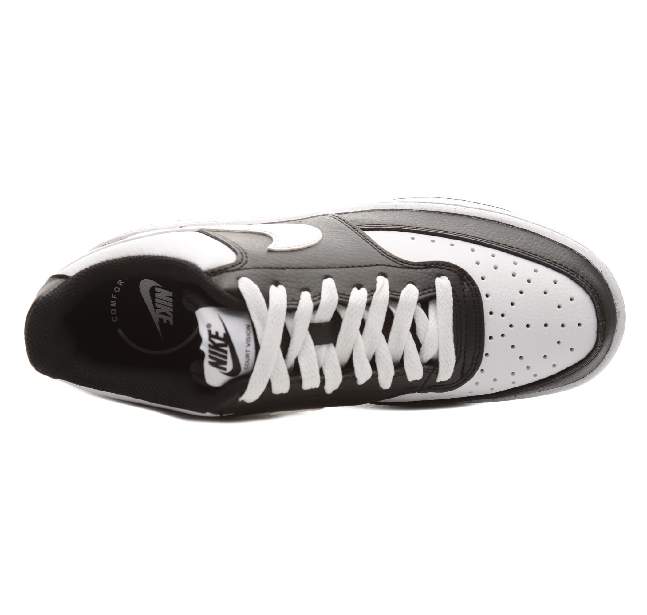 Nike Nike Court Vision Low Erkek Spor Ayakkabı Siyah - 5