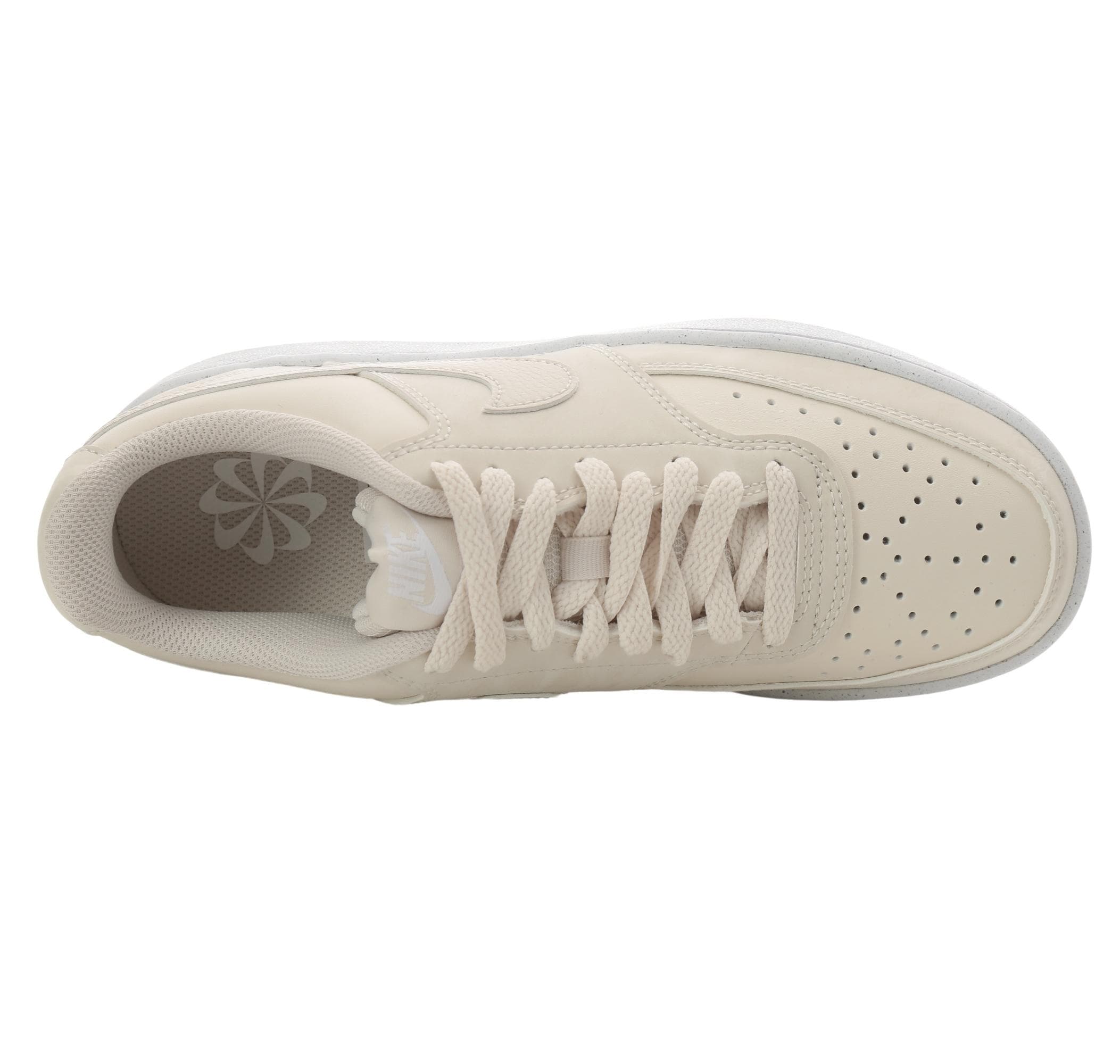 Nike Nike Court Vision Low Kadın Spor Ayakkabı Krem - 5