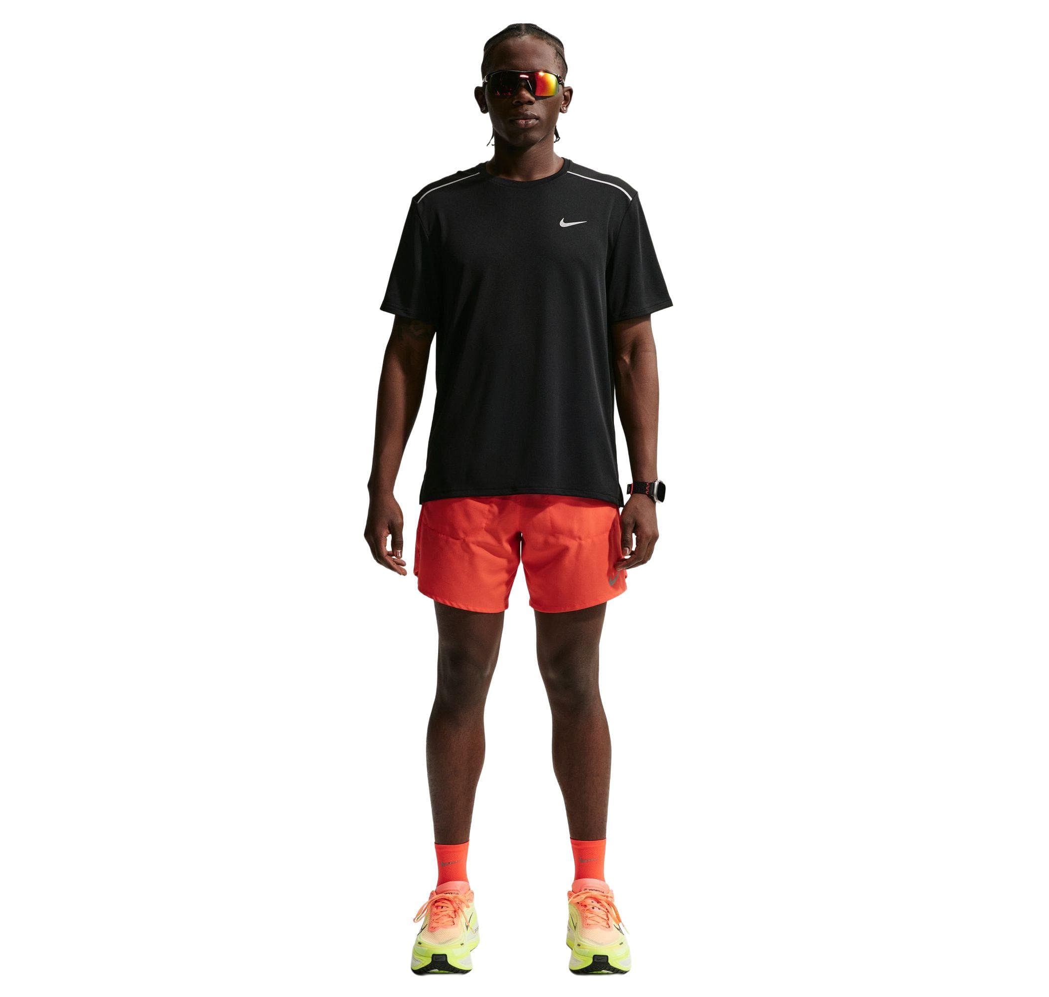 Nike Nike Dri-Fıt Uv Miler Ss Tee Erkek T-Shirt Siyah