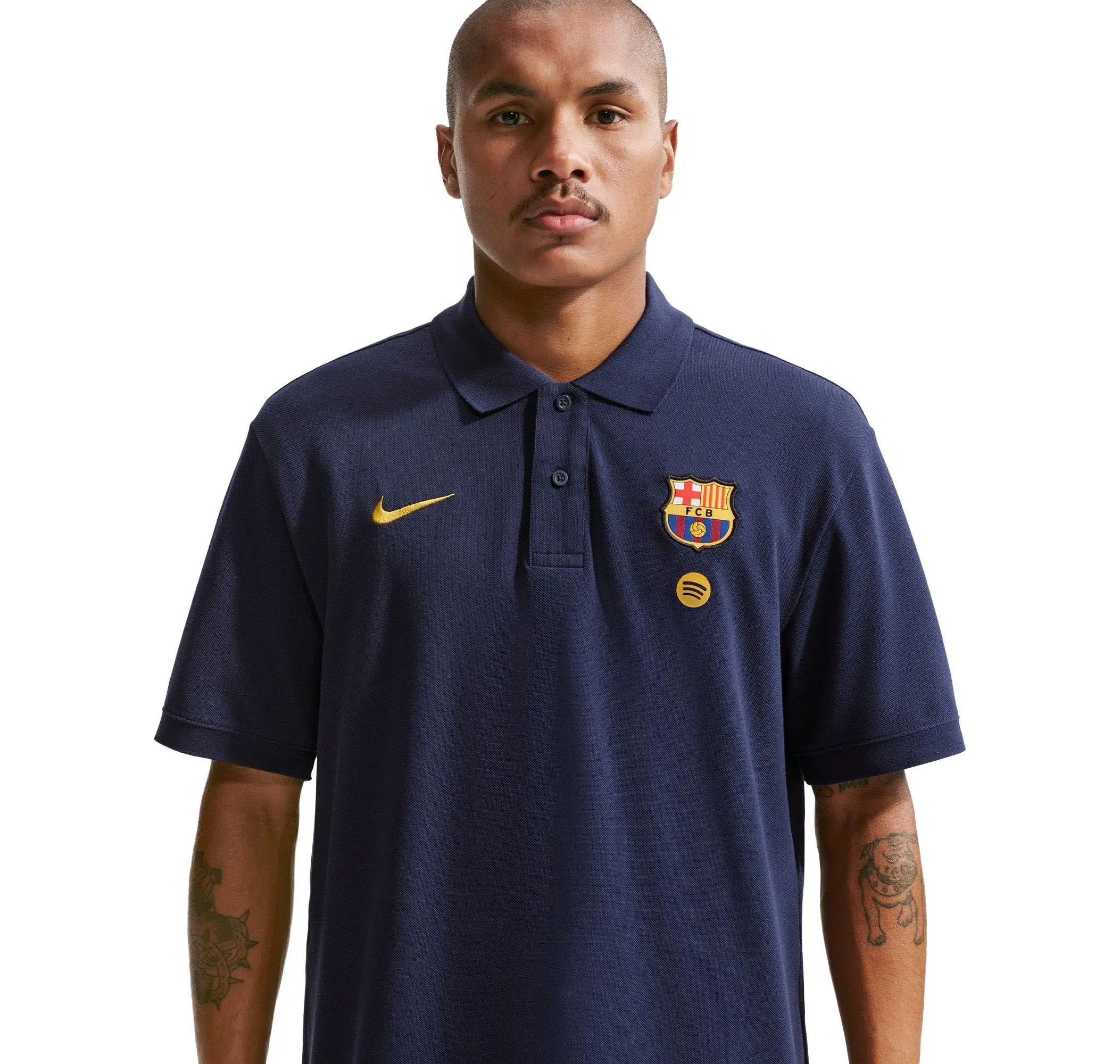 Nike Nike Fcb Barcelona Polo Erkek T-Shirt Lacivert - 3