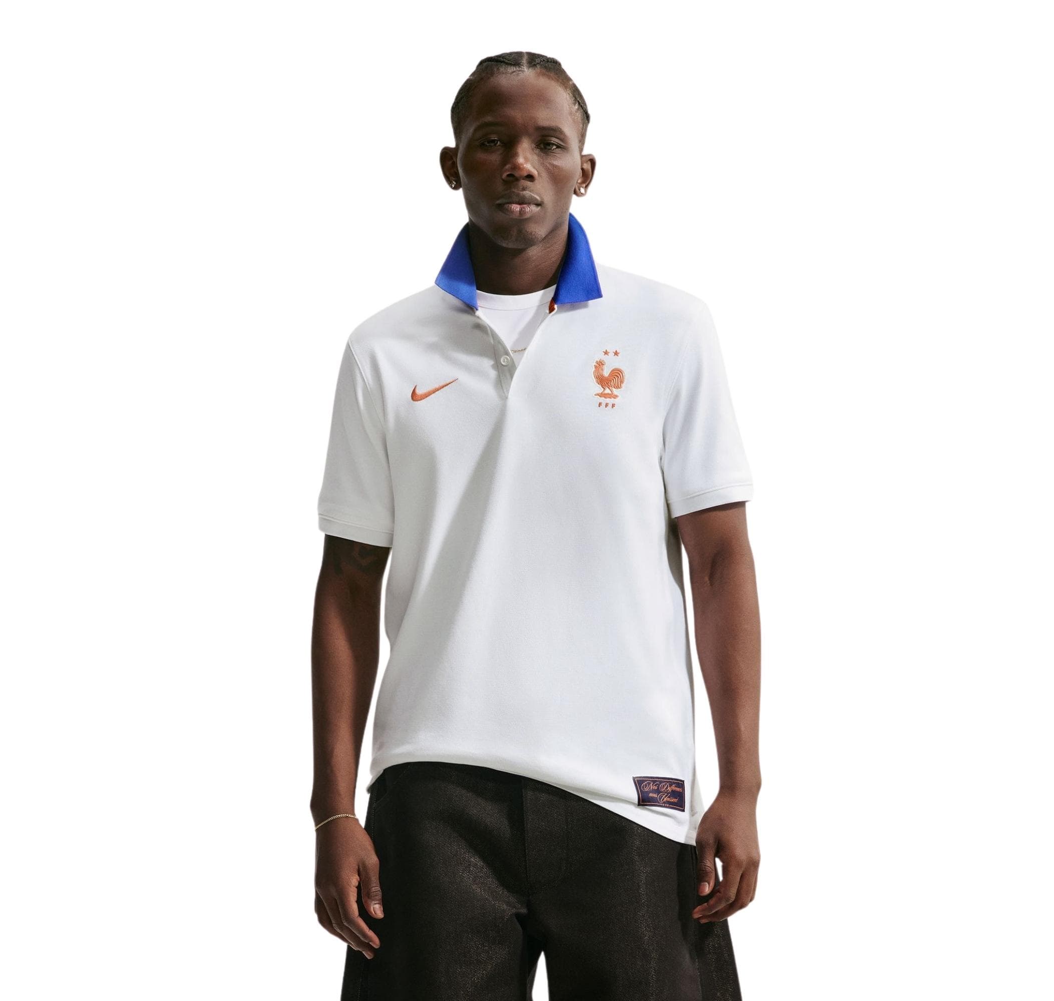 Nike Nike Fransa Fff Polo Df 2.0 Erkek T-Shirt Beyaz