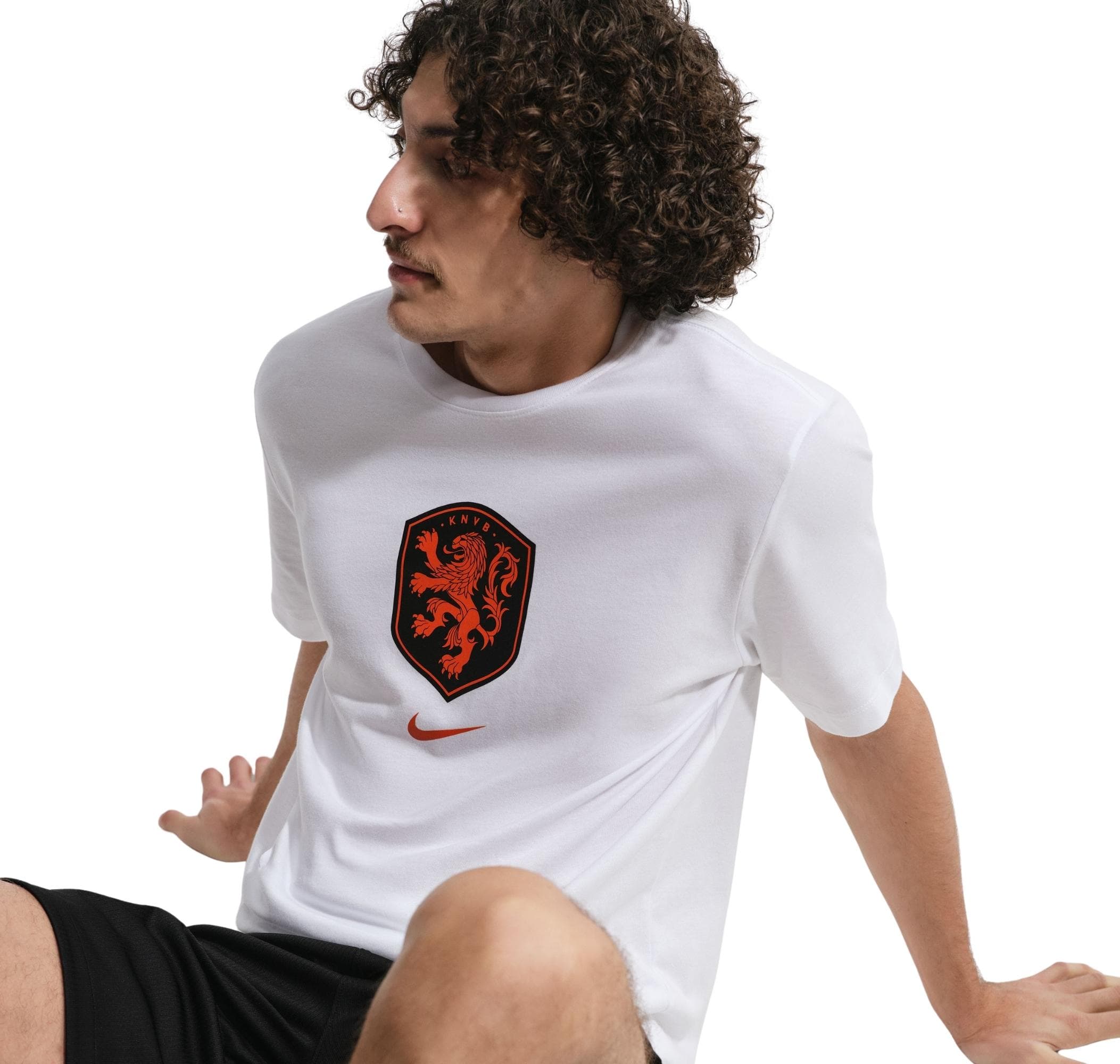 Nike Nike Hollanda Netherlands Crest Tee Erkek T-Shirt Beyaz - 3