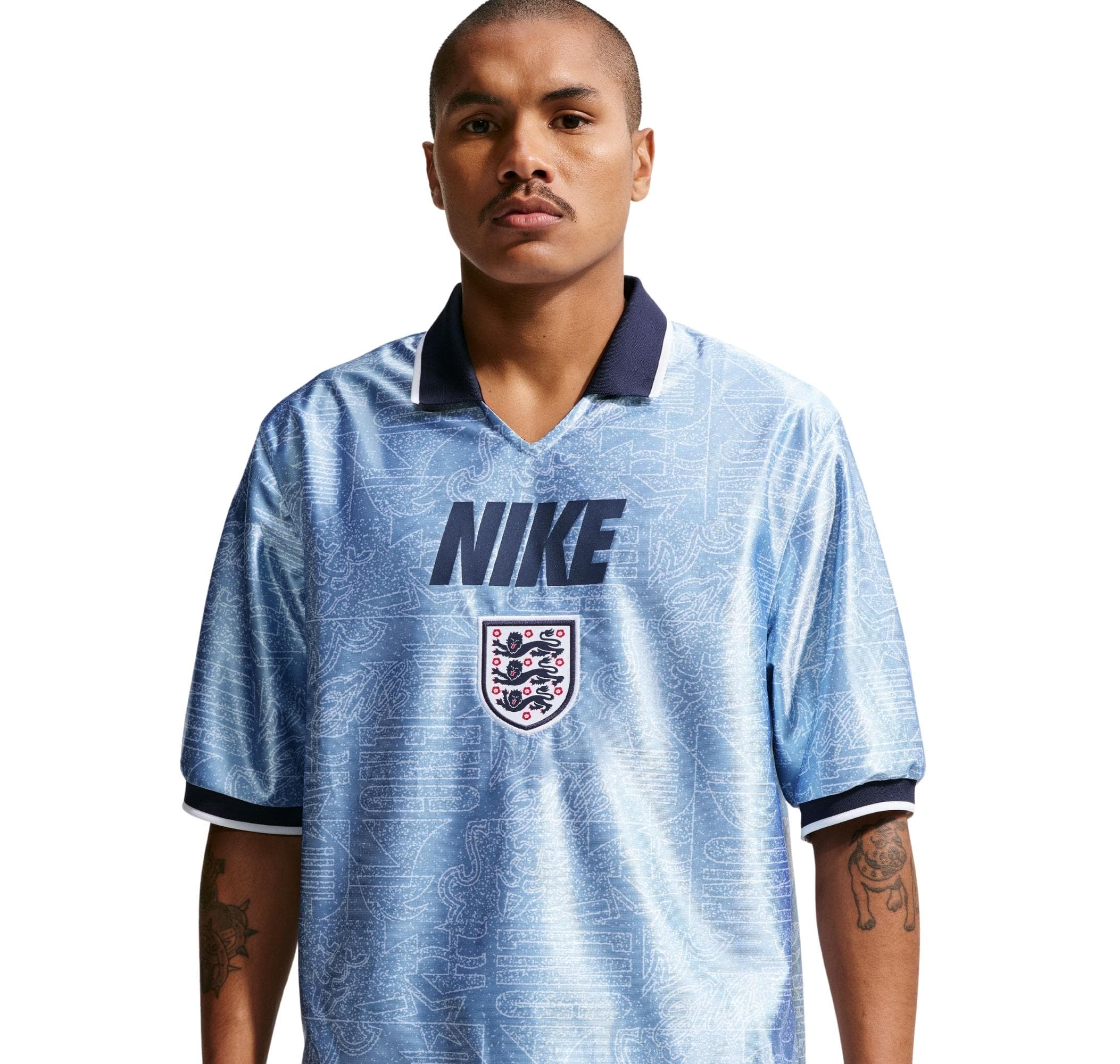 Nike Nike İngiltere England Energy Top Ss Erkek T-Shirt Mavi - 4