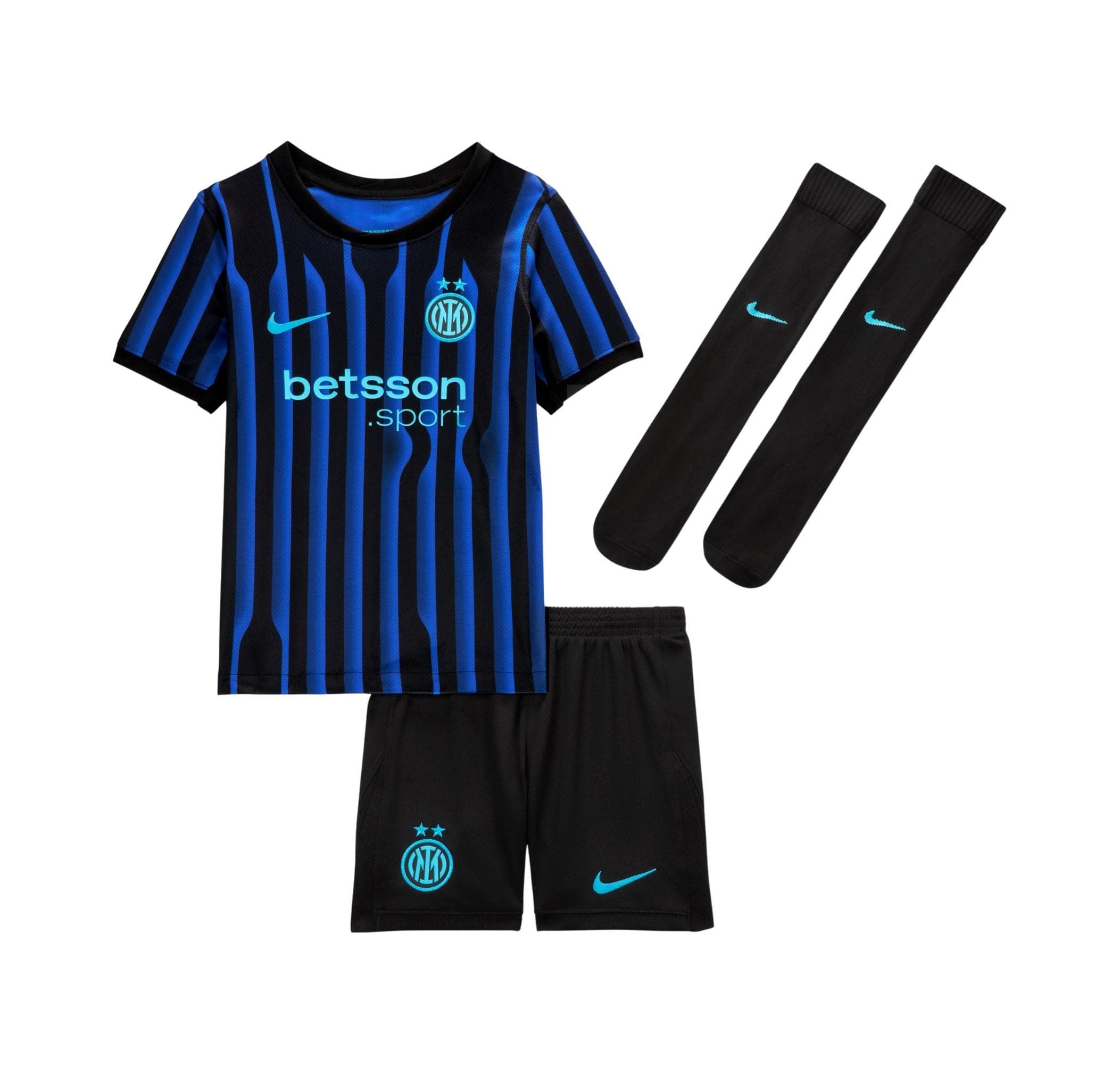 Nike Nike Inter Milan 2025-26 Stadium Home Çocuk Forması Siyah