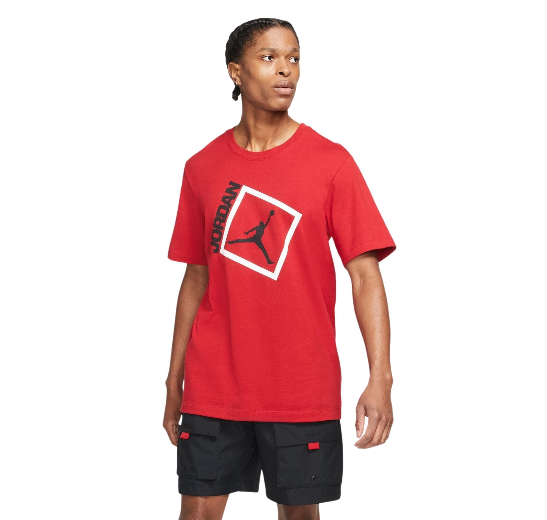 Jordan Nike Jordan Jumpman Box Erkek T-Shirt Kırmızı - 2