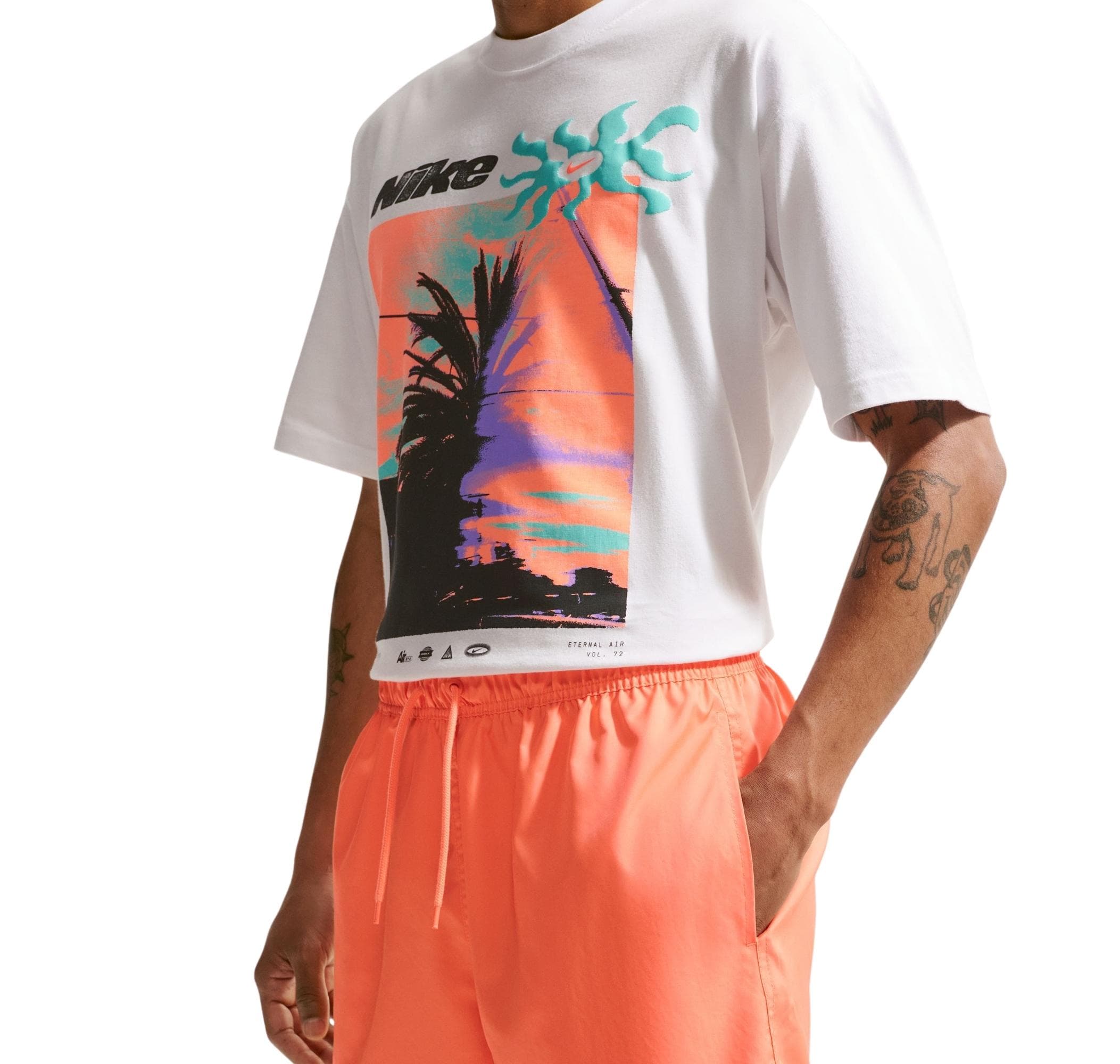 Nike Nike M Nk Club Flow Short Erkek Şort Ve Kapri Turuncu - 3
