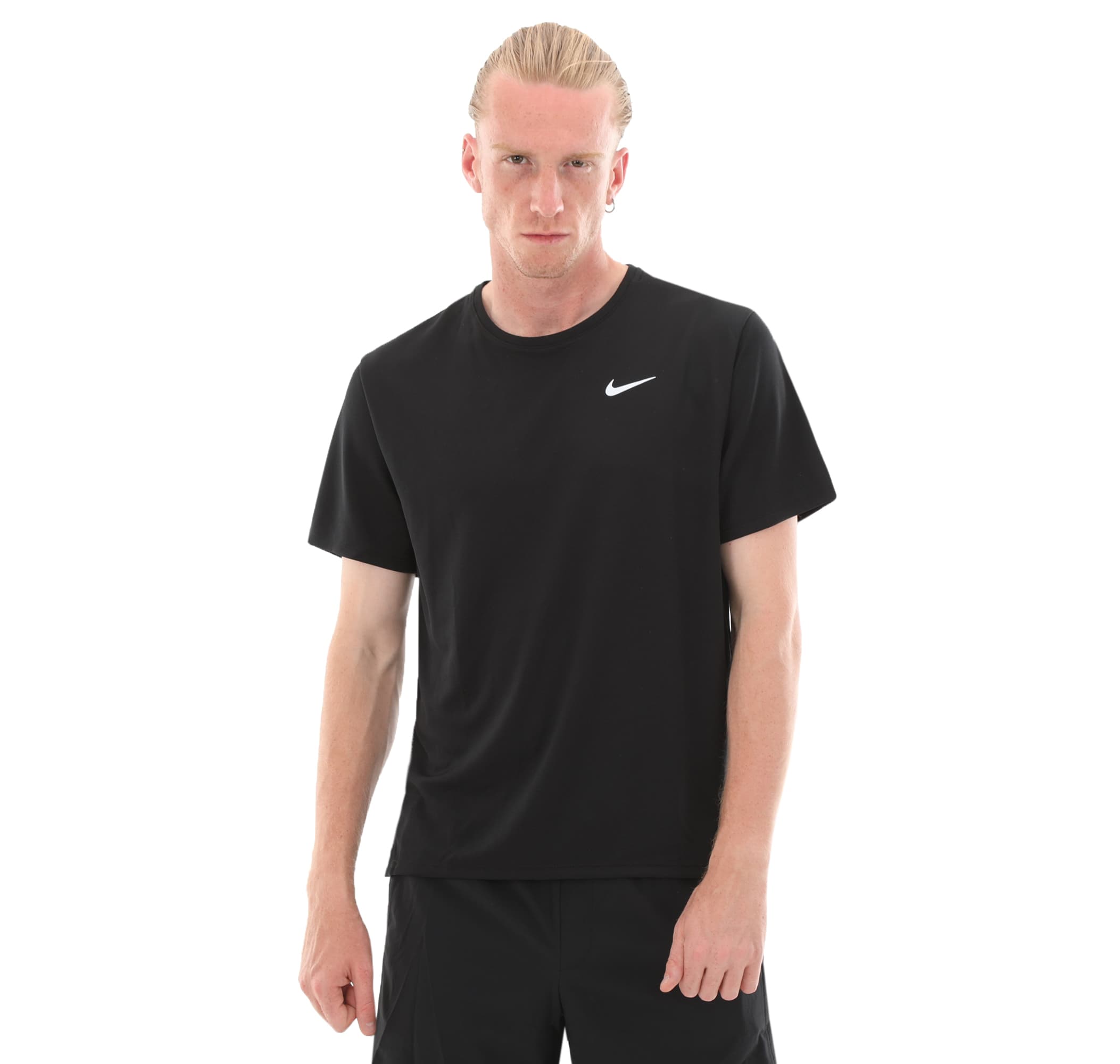 Nike Nike M Nk Df Uv Mıler Ss Erkek T-Shirt Siyah