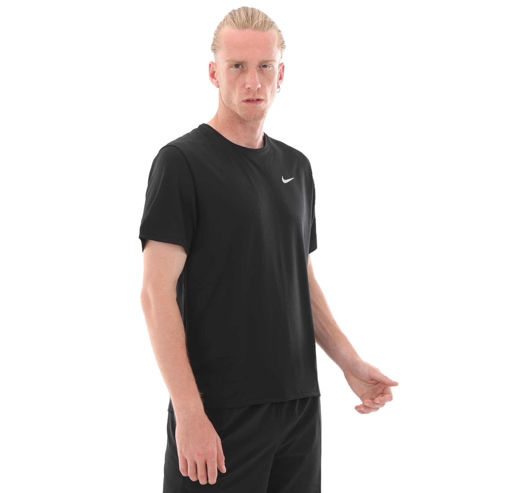 Nike Nike M Nk Df Uv Mıler Ss Erkek T-Shirt Siyah - 2
