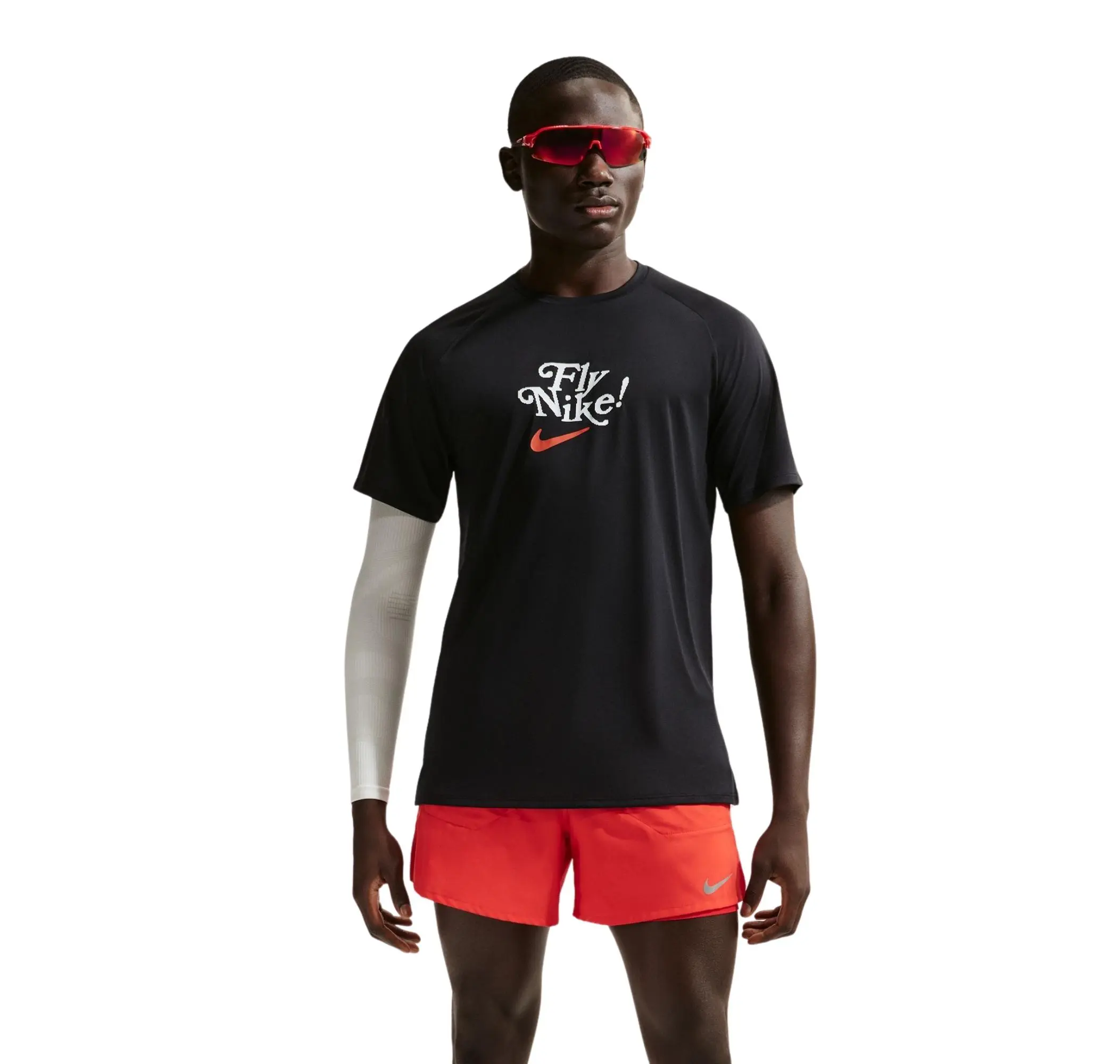 Nike Nike M Nk Dfadv Fly Strıde Ss Erkek T-Shirt Siyah