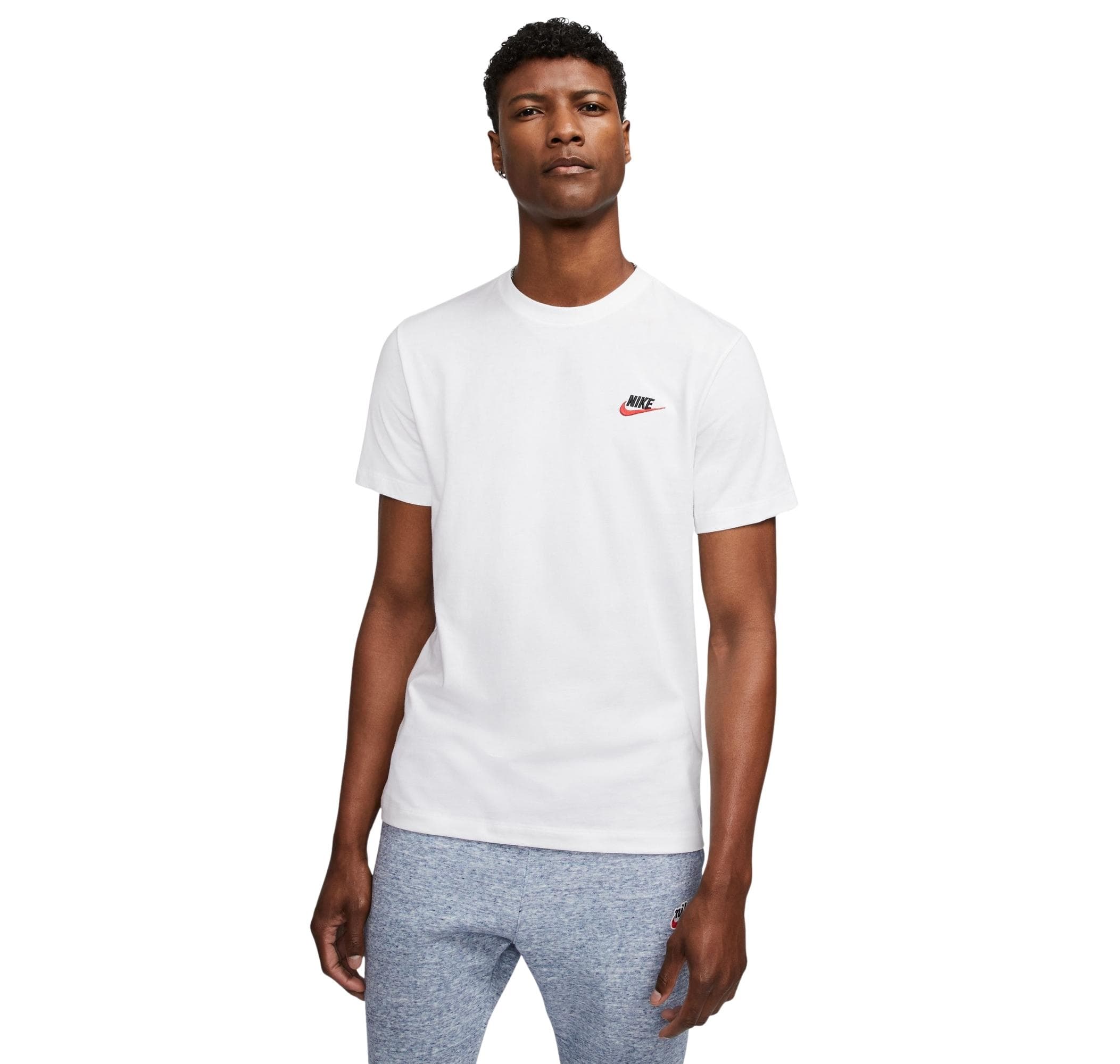 Nike Nike M Nsw Club Tee Erkek T-Shirt Beyaz