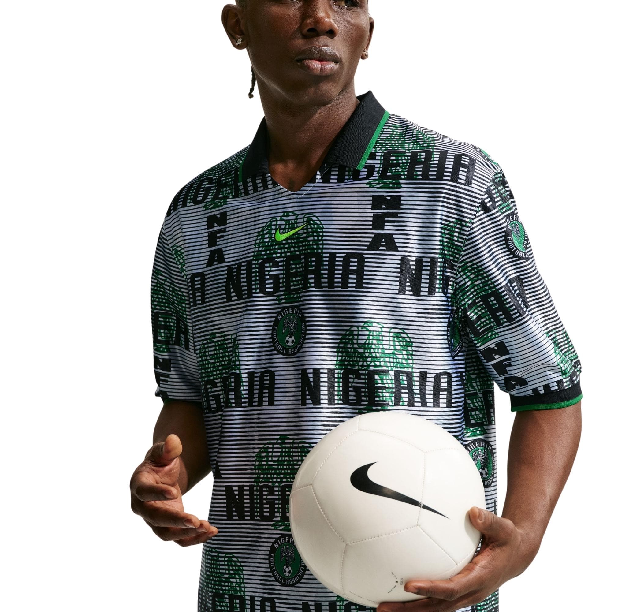 Nike Nike Nijerya Energy Top Ss Erkek Forması Gri - 3