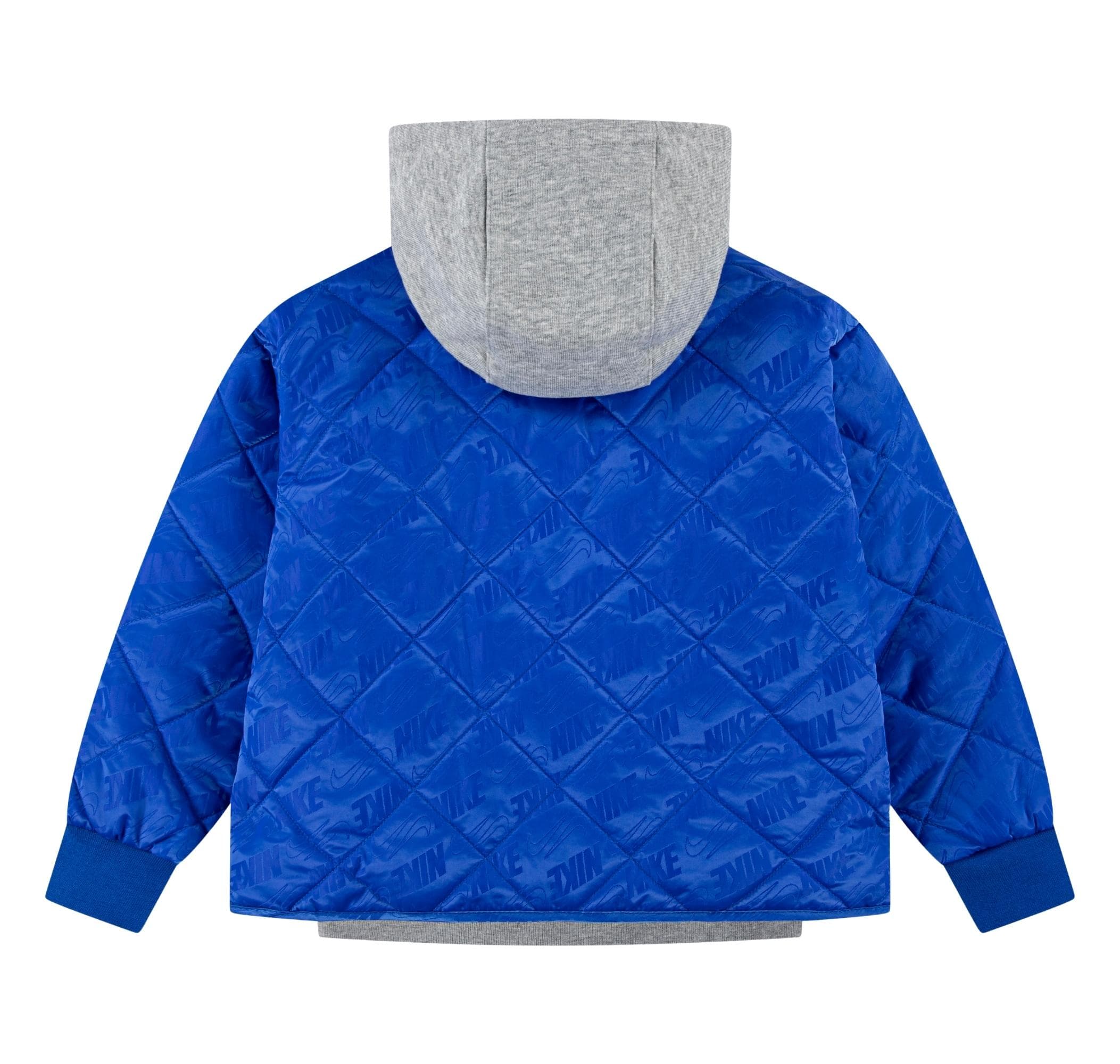 Nike Nike Nkn Fleece Hooded Quılt Jacket Çocuk Ceket Mavi - 2