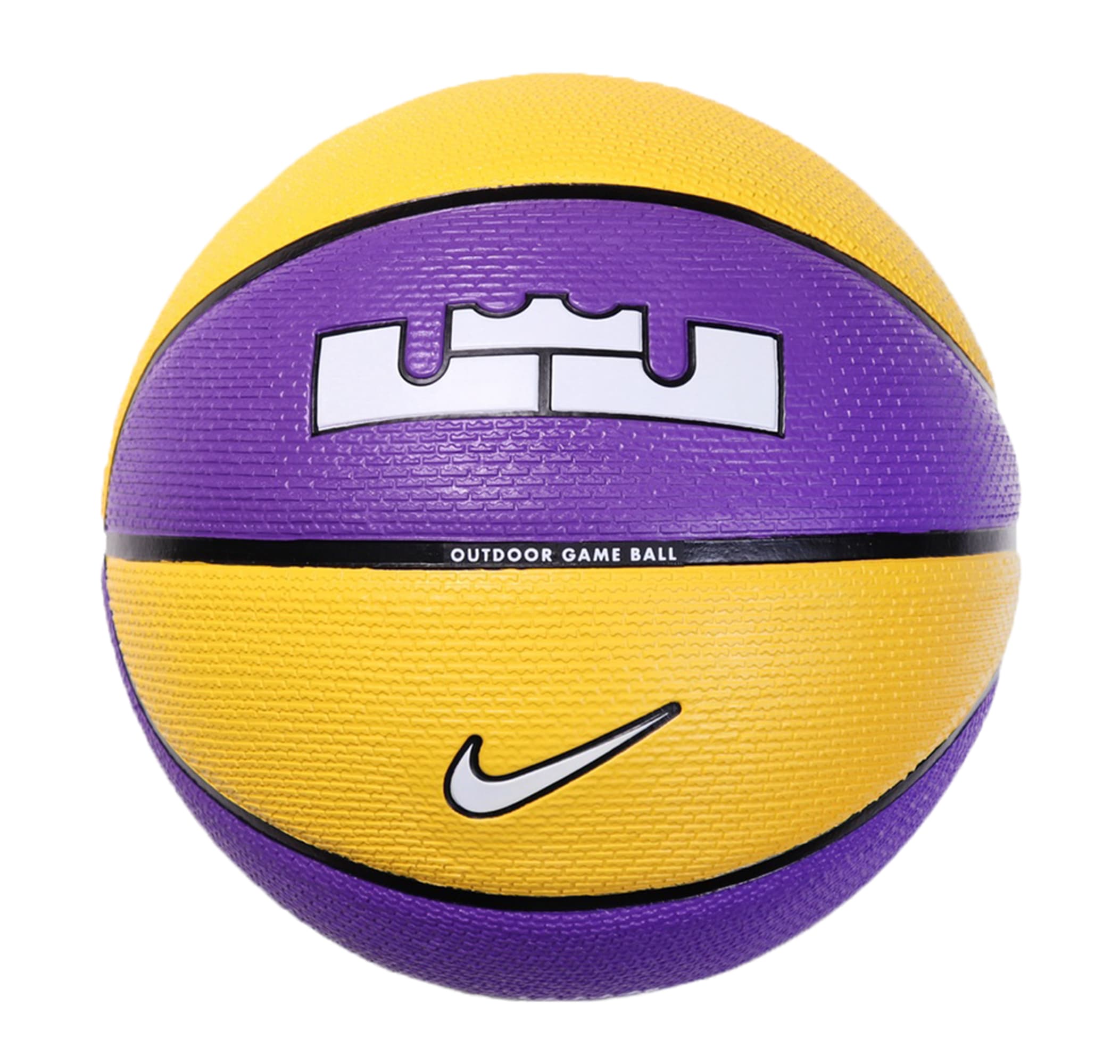 Nike Nıke Playground 2.0 8P L James Deflated Court Purple-Amarıll Basketbol Topu Sarı