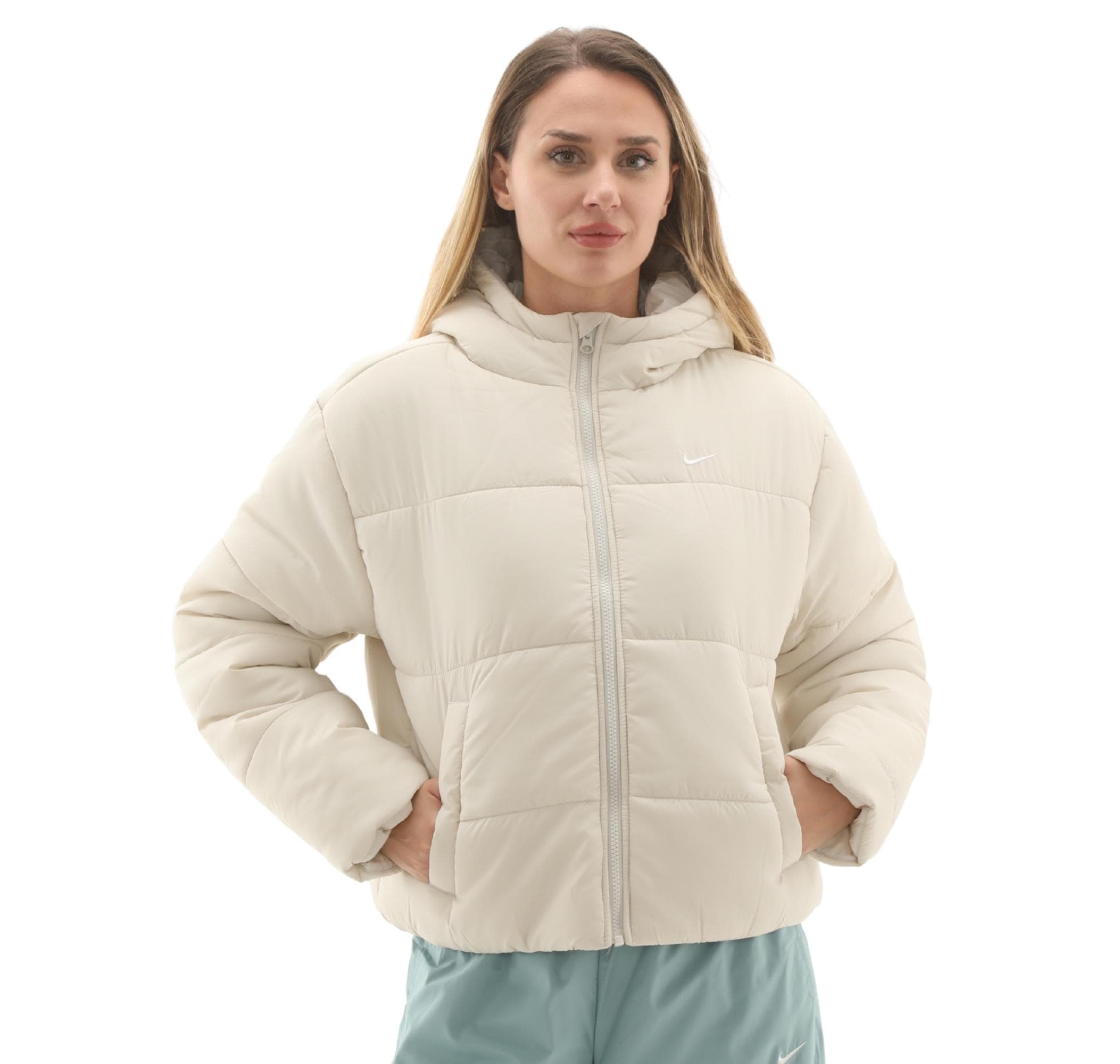 Nike Nike Sportswear Classic Puffer Kadın Mont Beyaz