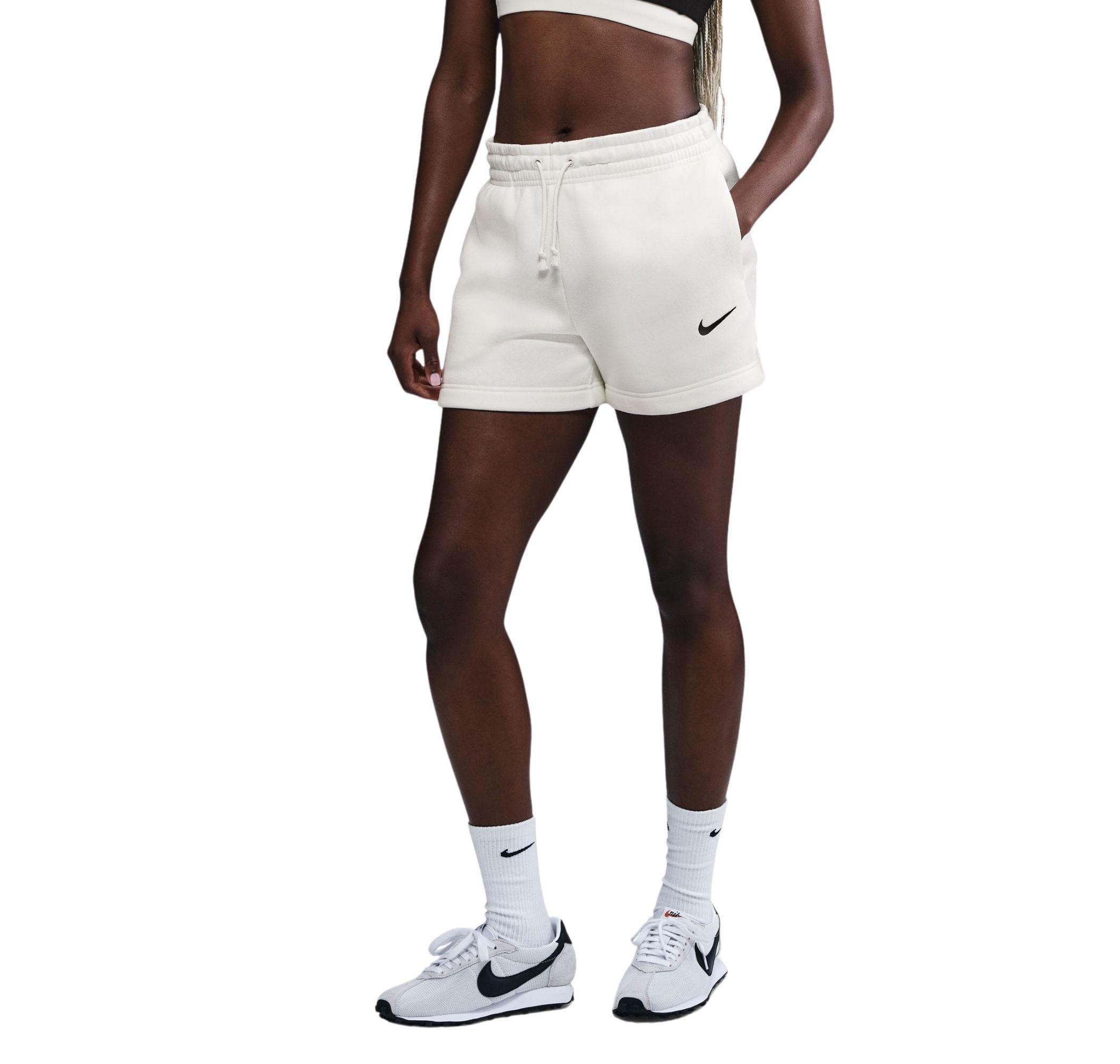 Nike Nike Sportswear Phoenix Fleece Kadın Şort Ve Kapri Beyaz