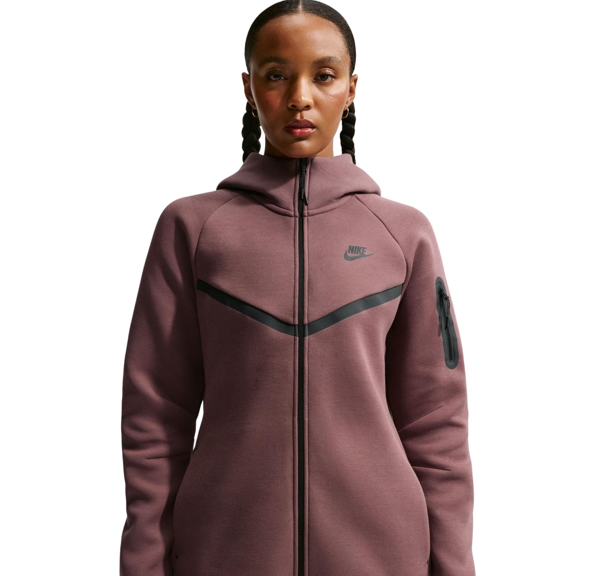 Nike Nike Sportswear Tech Fleece Windrunner Kadın Ceket Mor - 4
