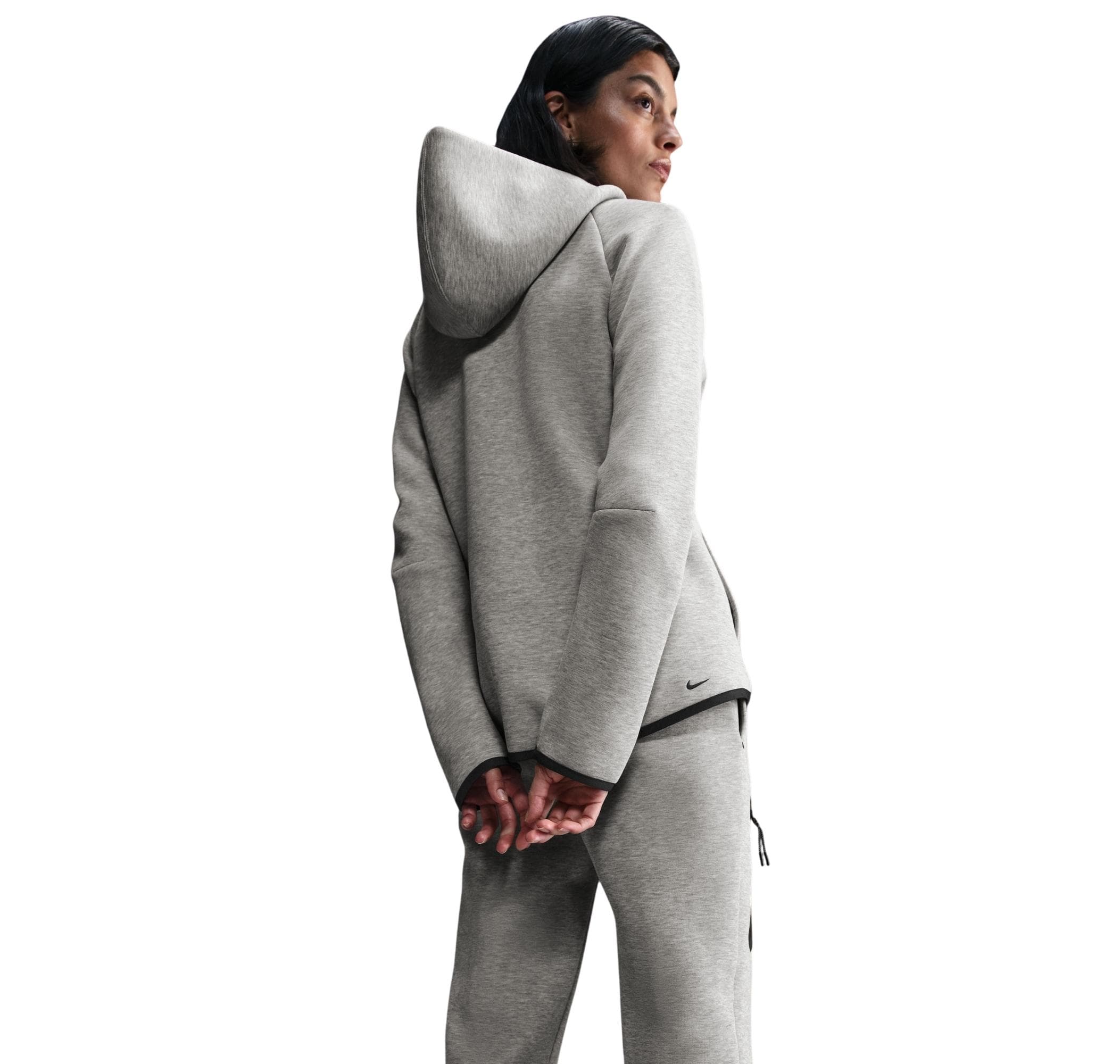 Nike Nike Sportswear Tech Fleece Windrunner Kadın Ceket Gri - 3