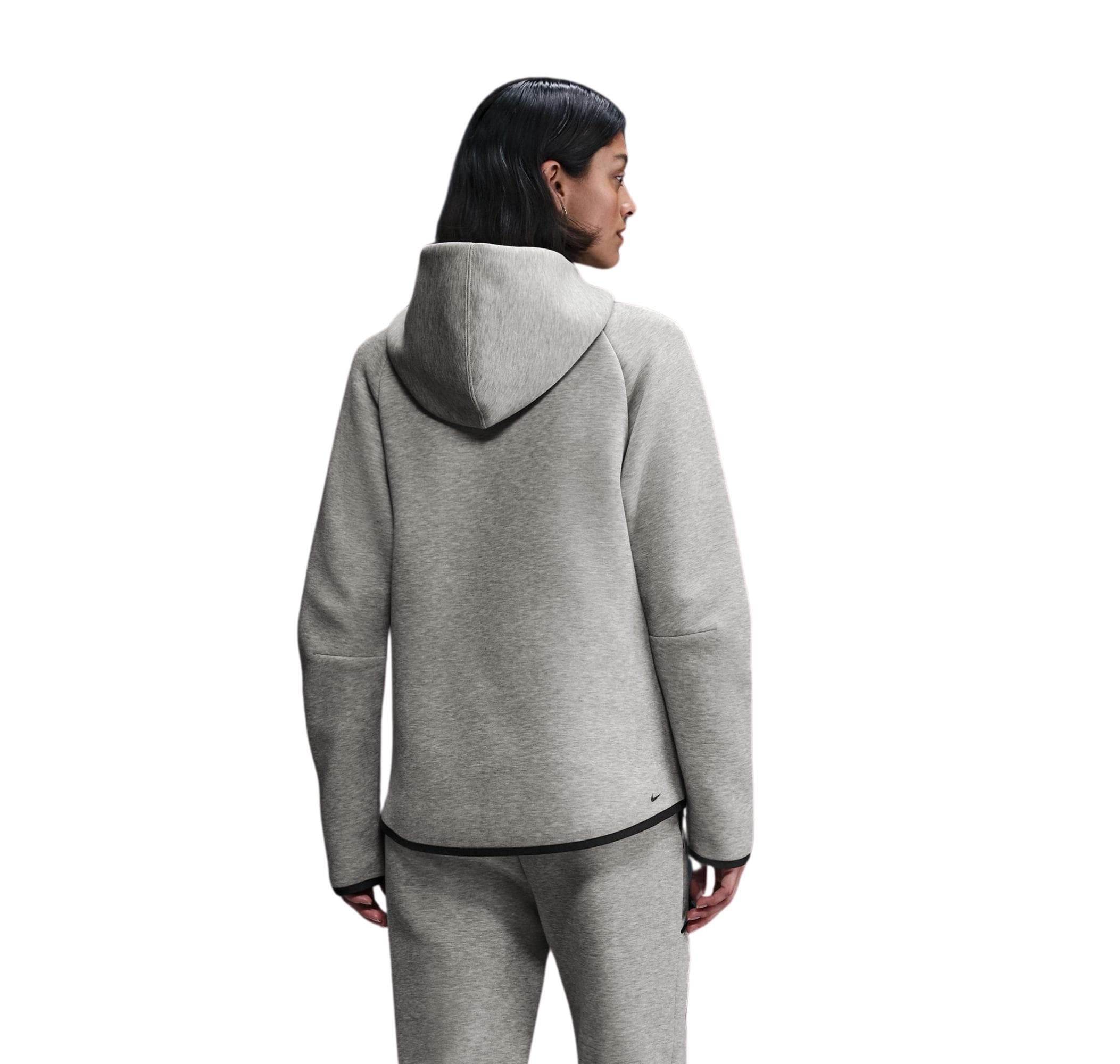Nike Nike Sportswear Tech Fleece Windrunner Kadın Ceket Gri - 4
