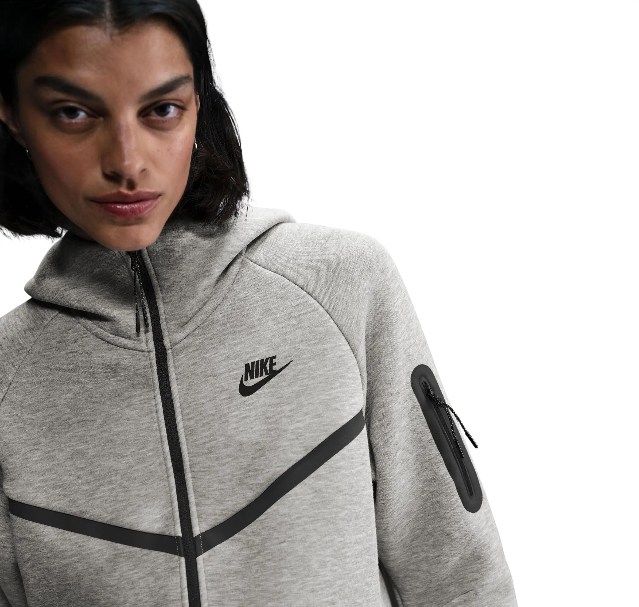 Nike Nike Sportswear Tech Fleece Windrunner Kadın Ceket Gri - 5