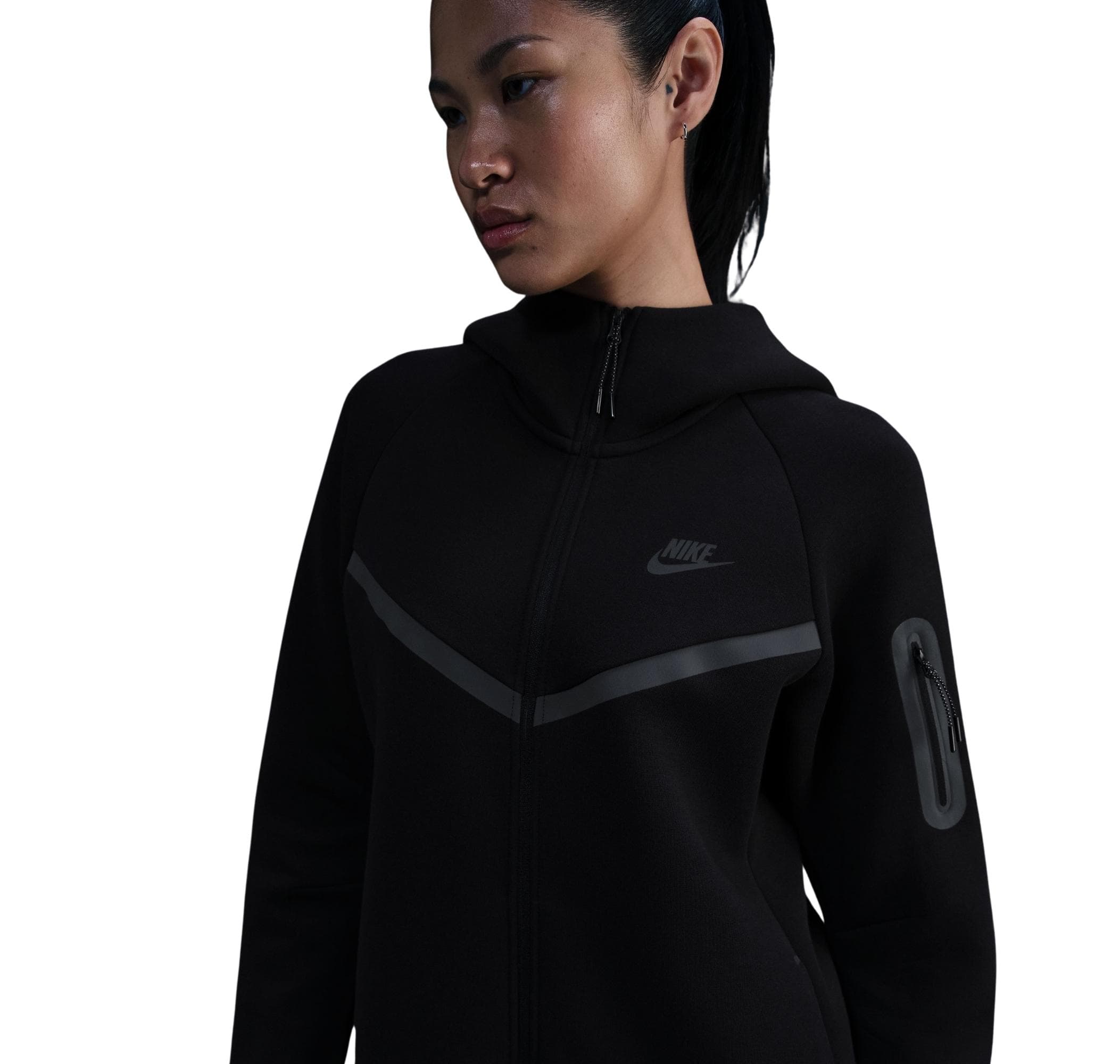 Nike Nike Sportswear Tech Fleece Windrunner Kadın Ceket Siyah - 2