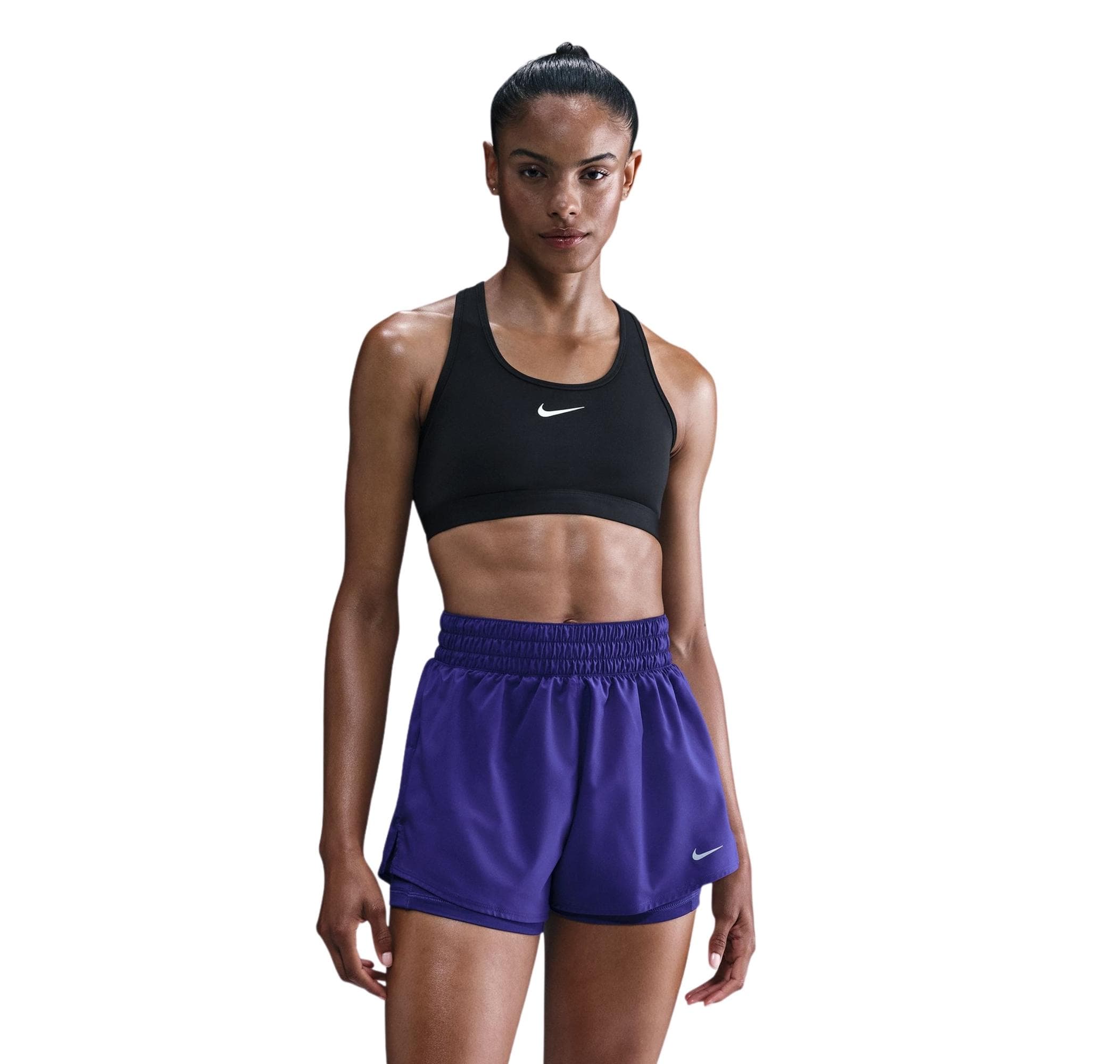 Nike Nike Swoosh Medium Support Kadın Büstiyer Siyah