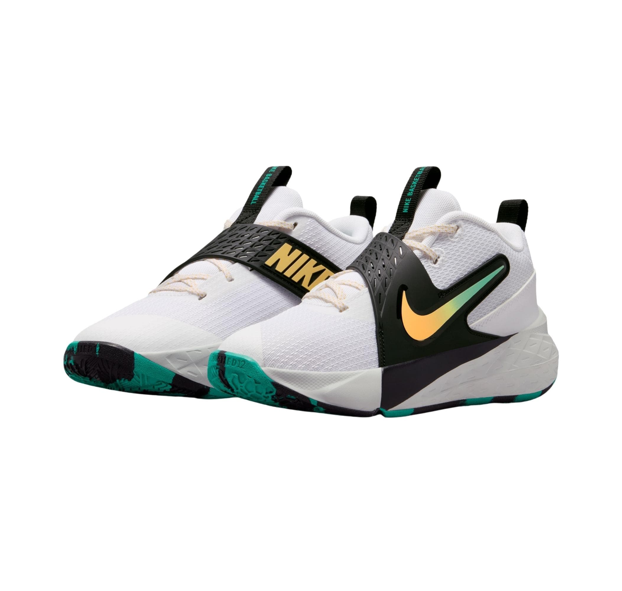 Nike Nike Team Hustle D 12 Çocuk Spor Ayakkabı Beyaz - 2