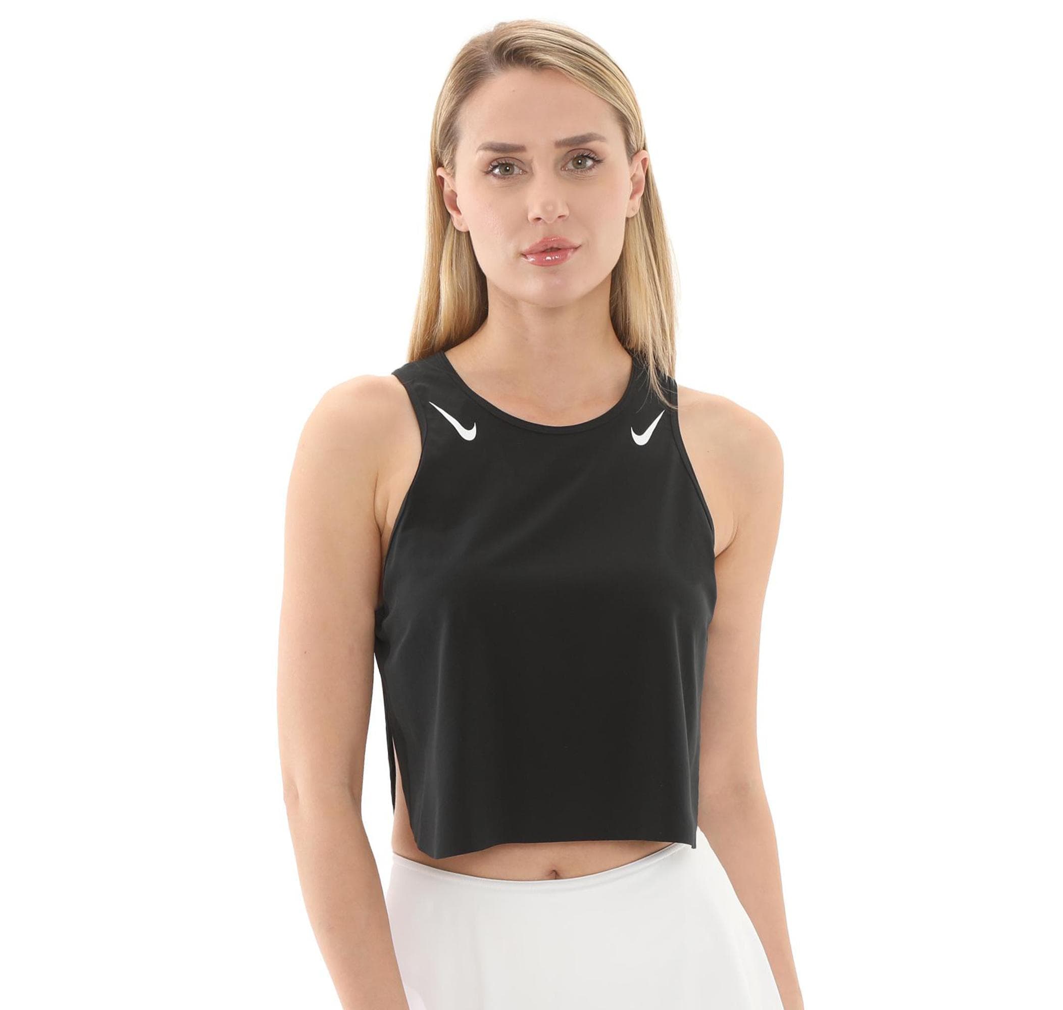 Nike Nike W Nk Arswft Dfadv Crop Tank Kadın T-Shirt Siyah - 2