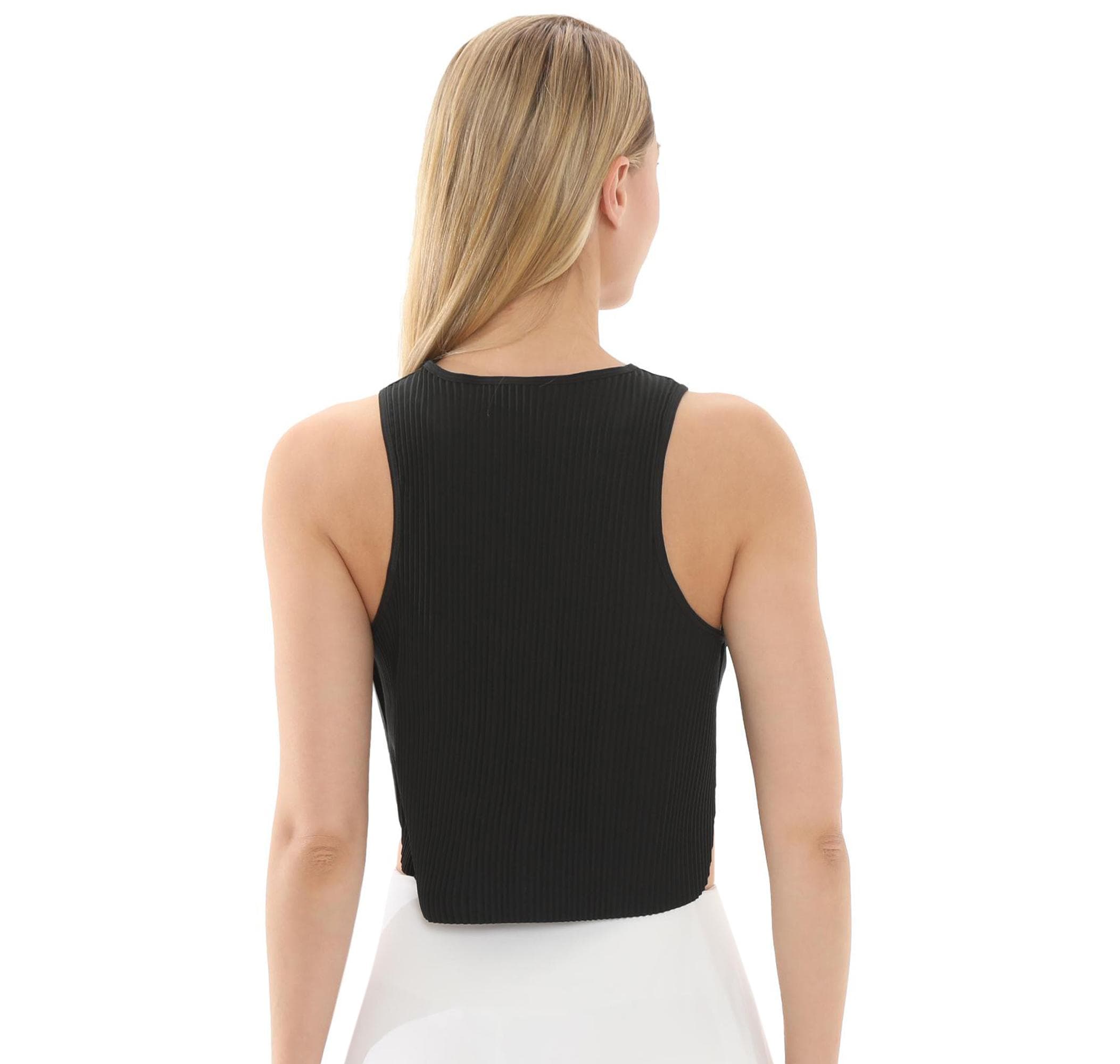 Nike Nike W Nk Arswft Dfadv Crop Tank Kadın T-Shirt Siyah - 4