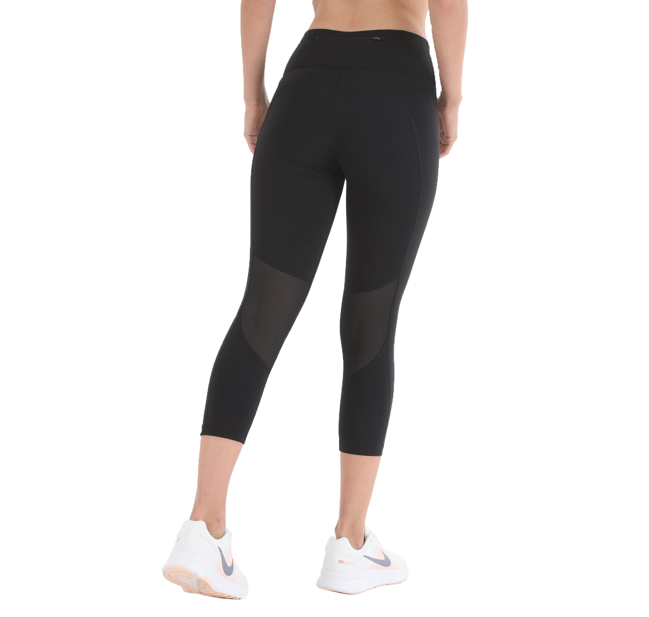 Nike Nike W Nk Df Fast Crop Kadın Tayt Siyah - 4