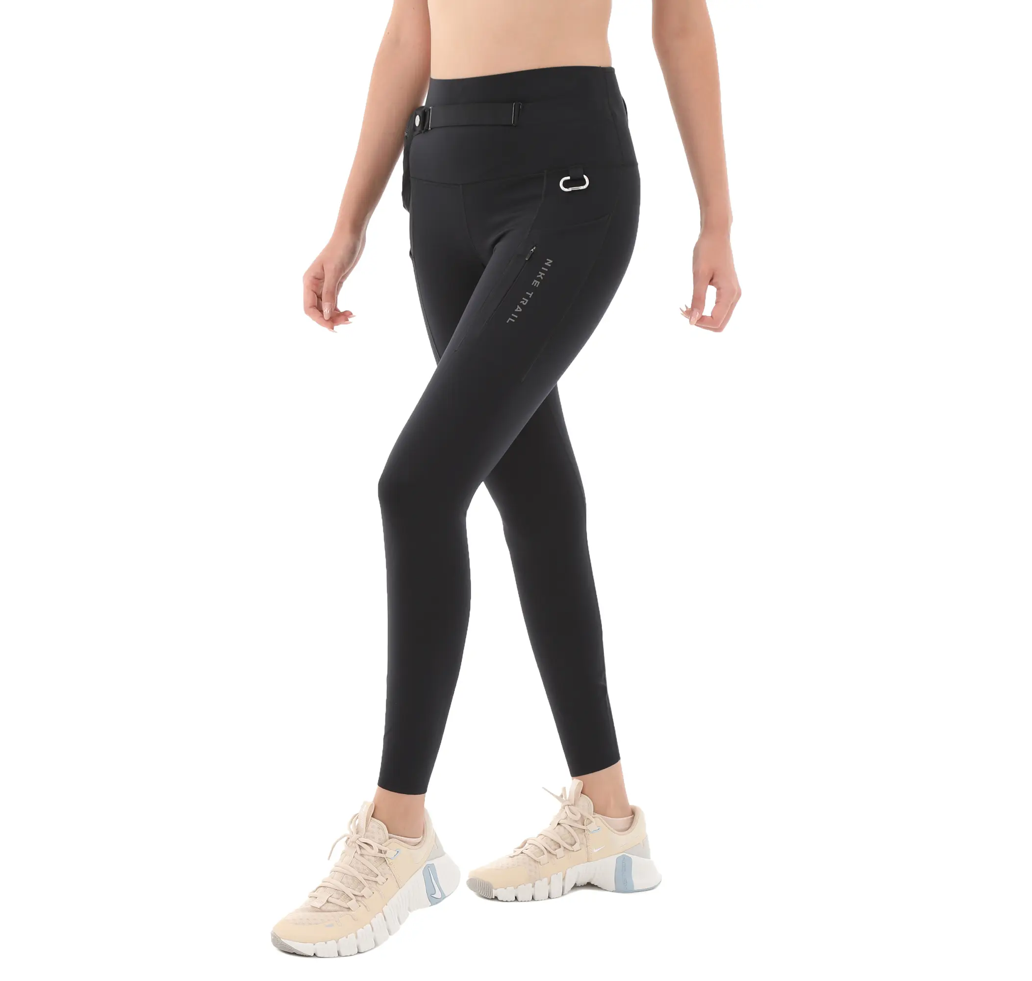 Nike Nike W Nk Df Go Hr 7-8 Traıl Tght Kadın Tayt Siyah