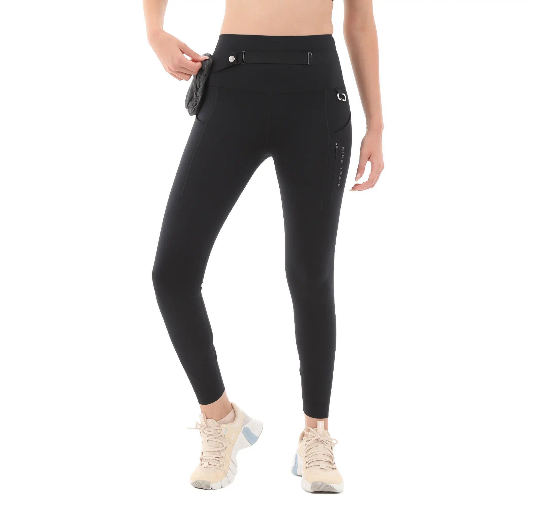 Nike Nike W Nk Df Go Hr 7-8 Traıl Tght Kadın Tayt Siyah - 2