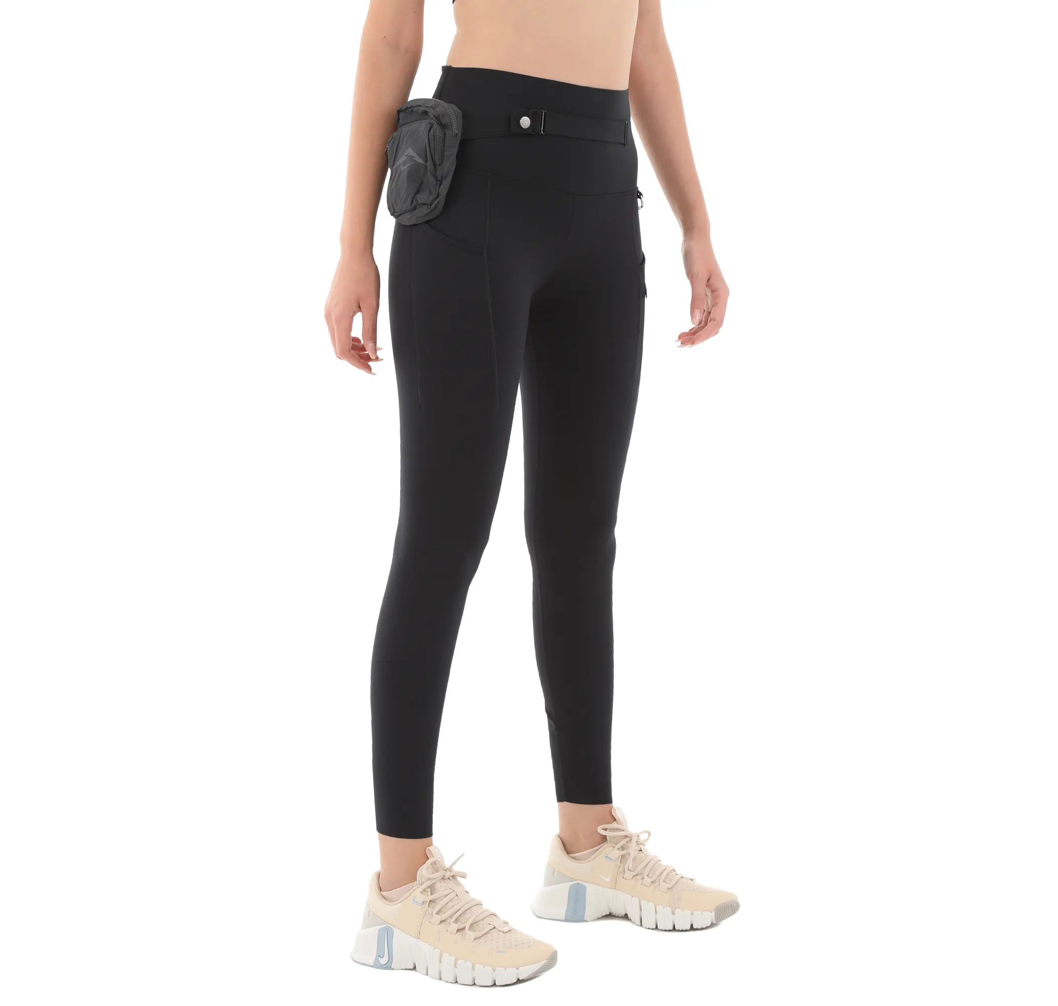 Nike Nike W Nk Df Go Hr 7-8 Traıl Tght Kadın Tayt Siyah - 3