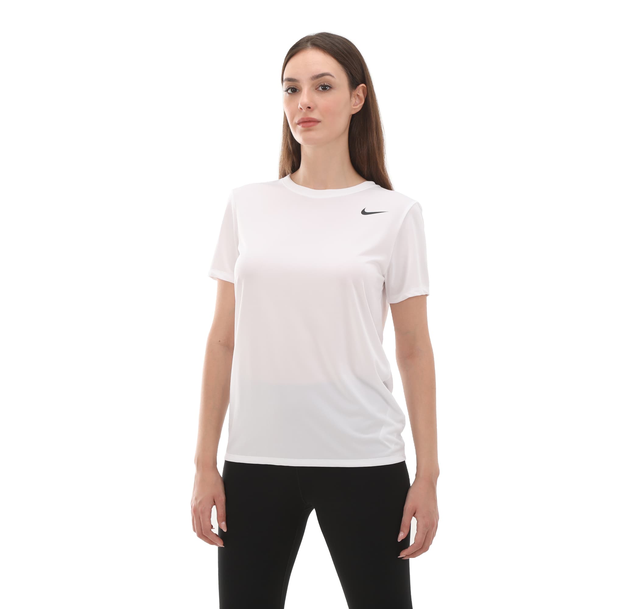 Nike Nike W Nk Df Rlgd Ss Tee Kadın T-Shirt Beyaz - 3